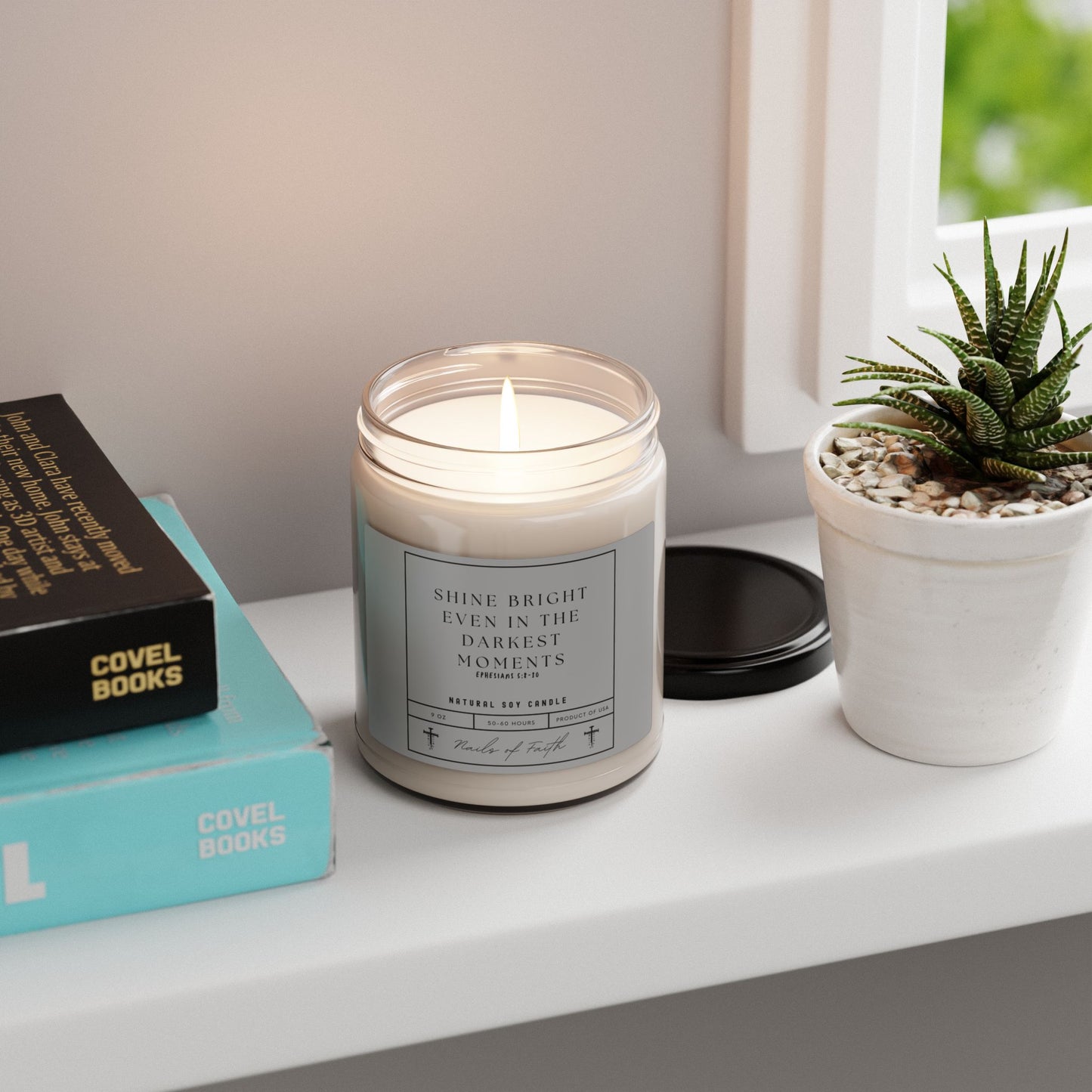 Shine bright even in the darkest moments. Scented Soy Candle, 9oz
