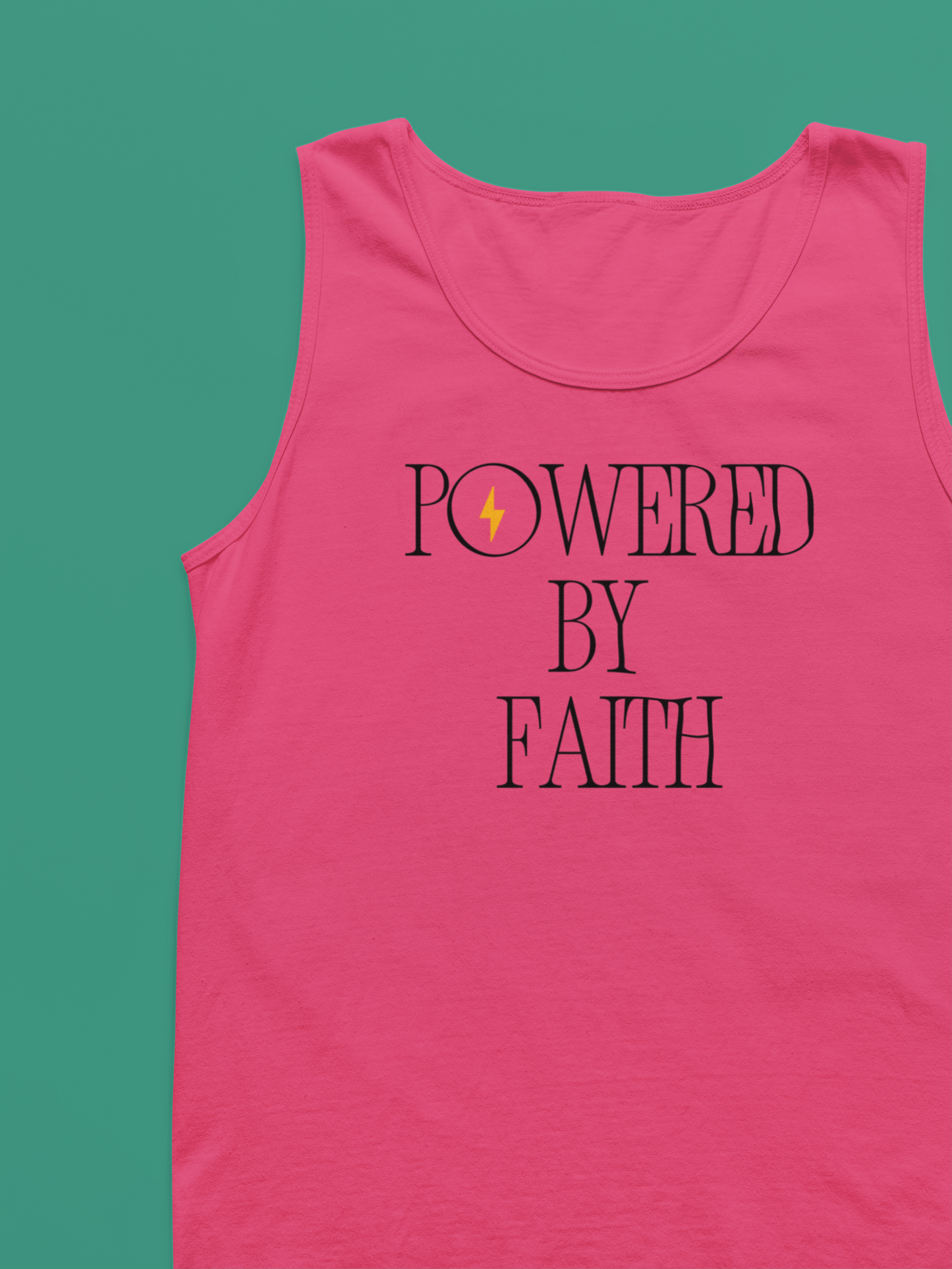 Powered by Faith Shirt | Christian Comfort Colors 9360 Long Sleeve Tee | Inspirational Faith Apparel
