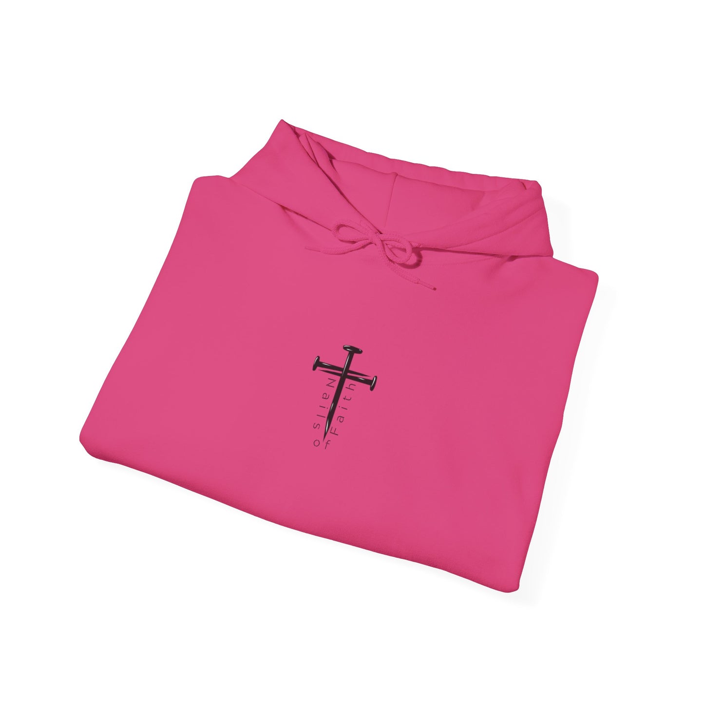 Faith Can Move Mountains Hoodie – Christian Gildan 18500 Sweatshirt | Nails of Faith