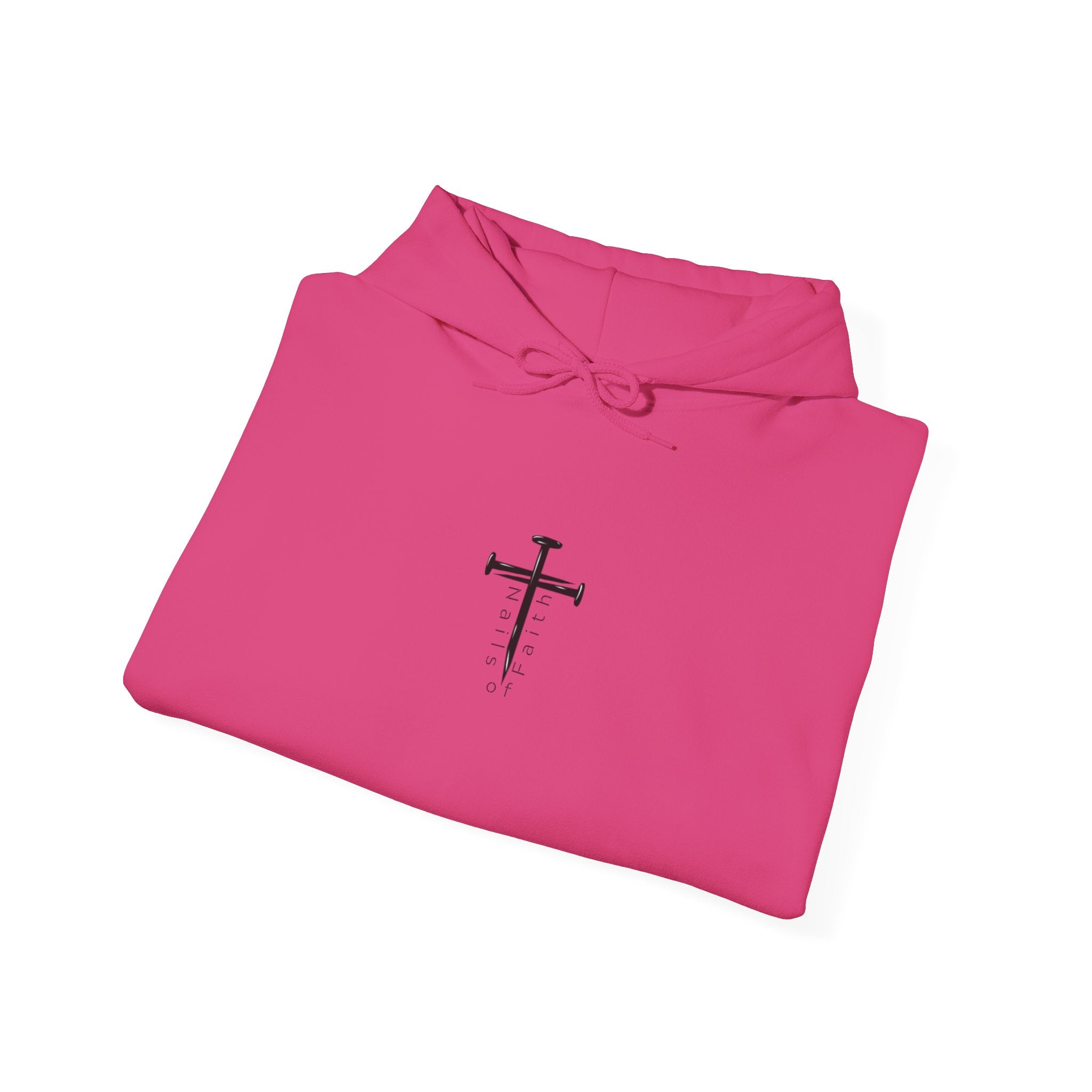 Faith Can Move Mountains Hoodie – Christian Gildan 18500 Sweatshirt | Nails of Faith