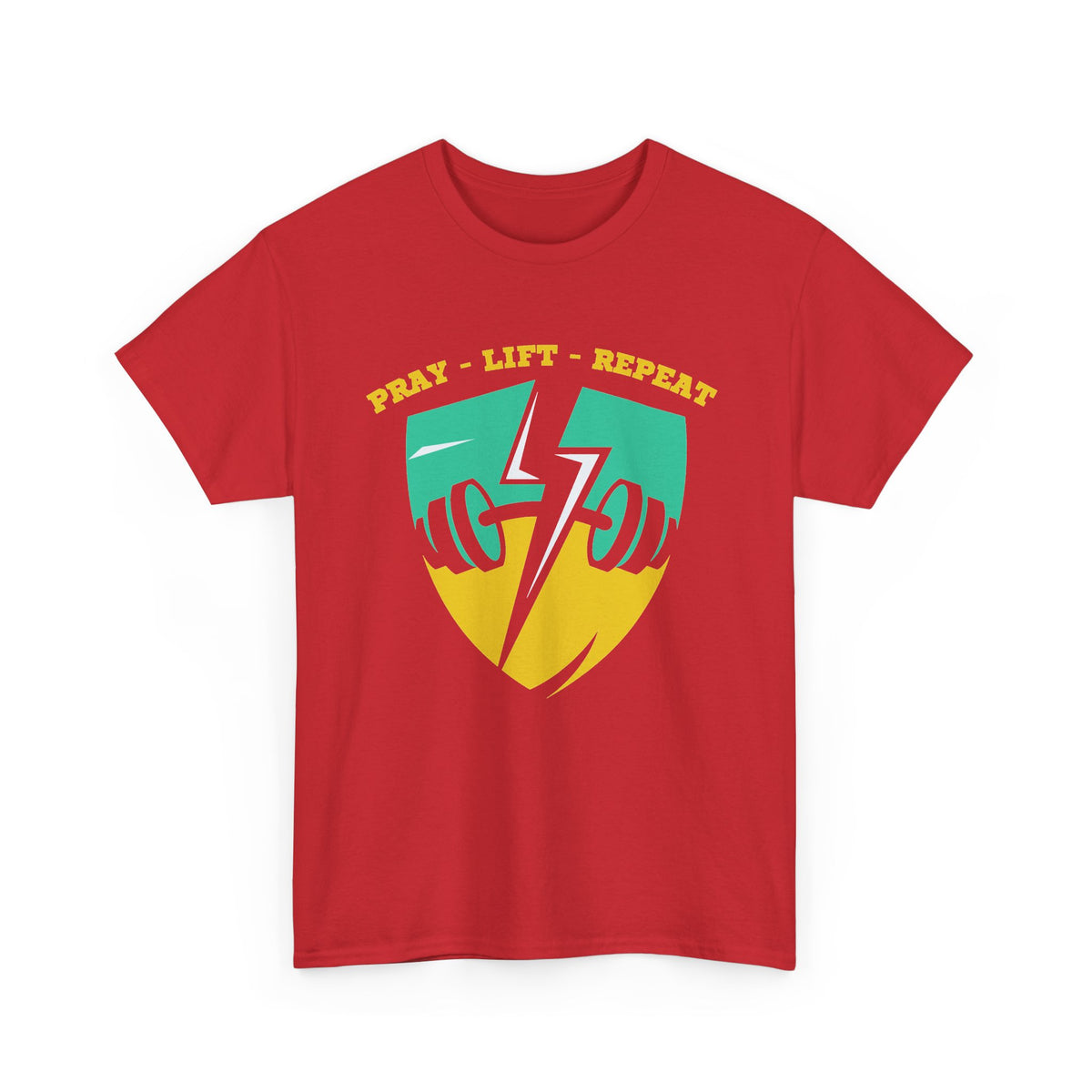 Pray Lift Repeat Christian Gym T-Shirt