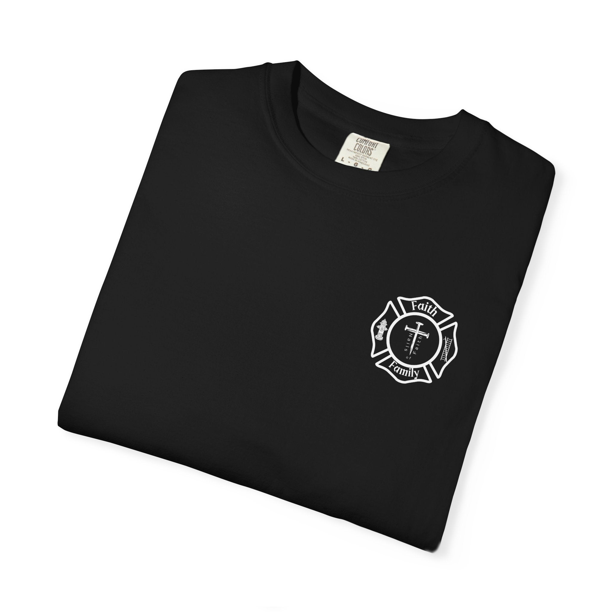 Built for Battle – Ephesians 6:11 | Christian Firefighter Comfort Colors 1717 T-Shirt