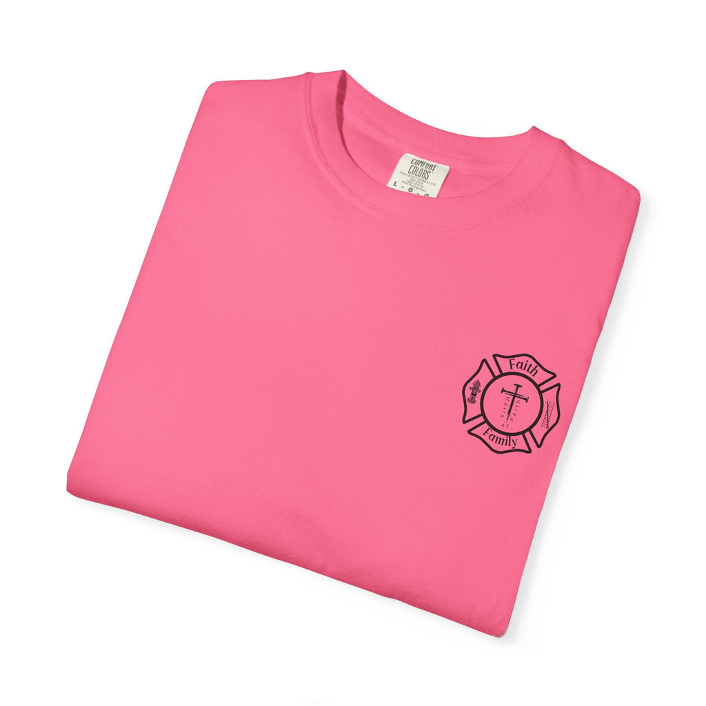 Greater Love Has No One Than This | John 15:13 Christian Firefighter Comfort Colors T-Shirt