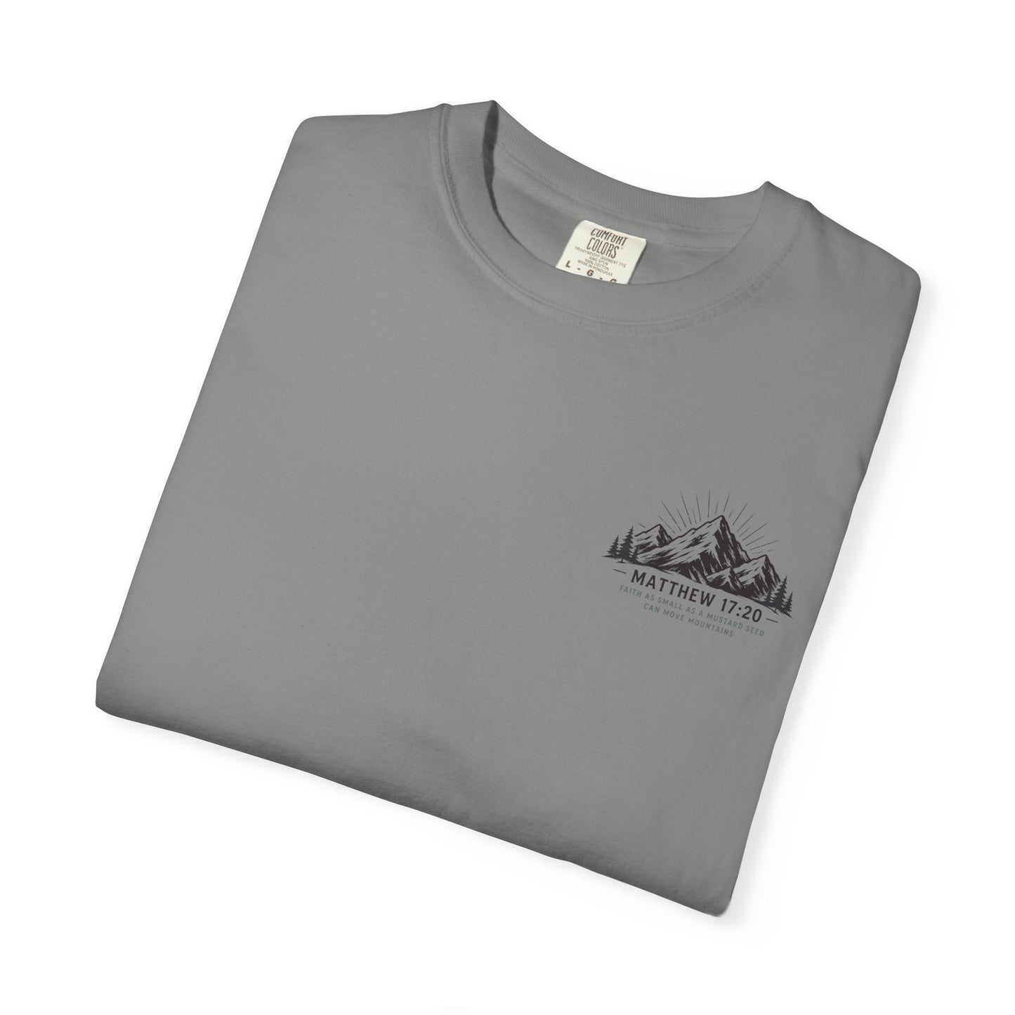 Faith as Small as a Mustard Seed Christian T-Shirt | Matthew 17:20 Tee