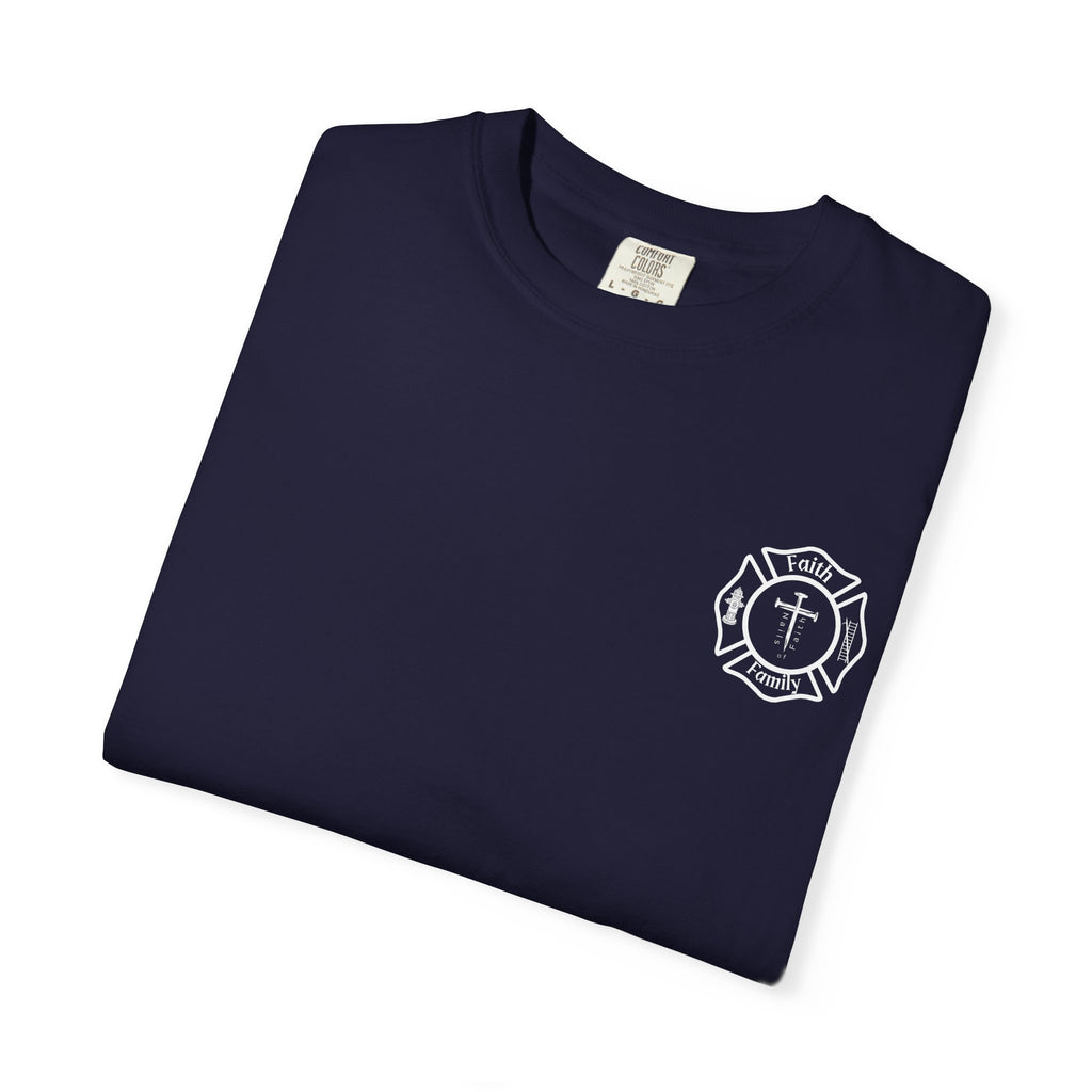 Greater Love Has No One Than This | John 15:13 Christian Firefighter Comfort Colors T-Shirt