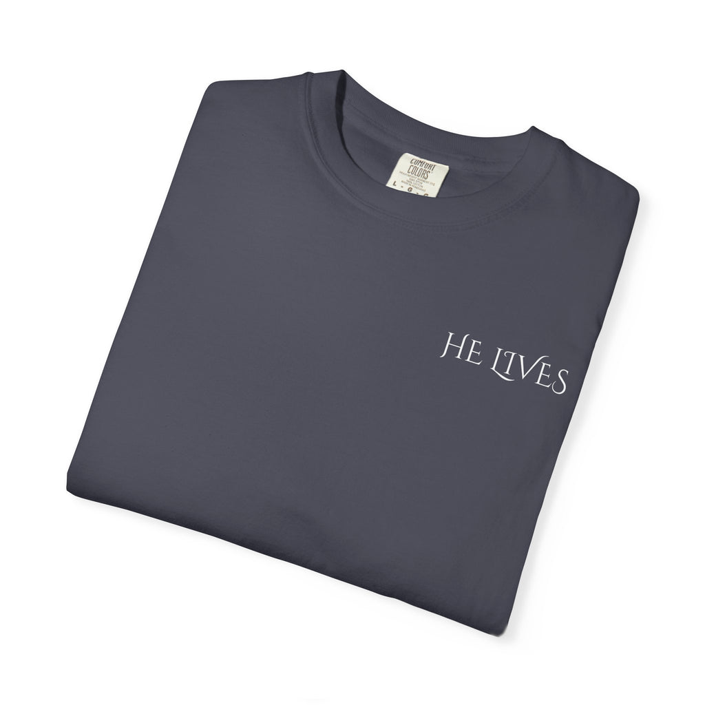 Because He Lives I Can Face Tomorrow Comfort Colors 1717 Shirt | Christian Easter Tee | Faith Based Clothing | Inspirational Religious Gift