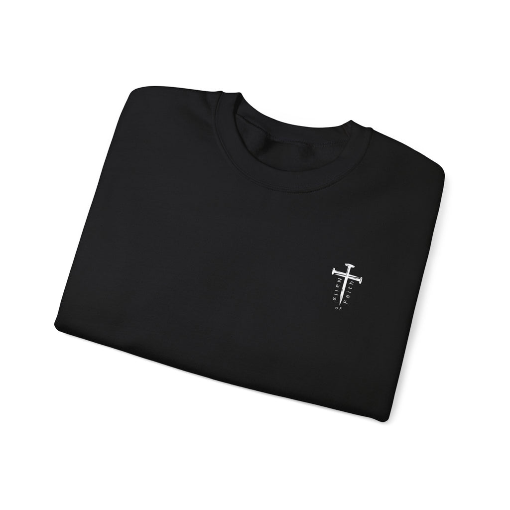 He Is My Rock and My Salvation Christian Sweatshirt – Psalms 18:2 Faith Crewneck | Gildan 18000