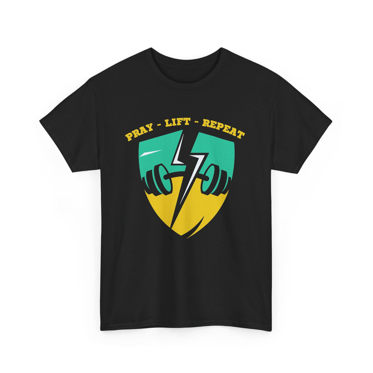 Pray Lift Repeat Christian Gym T-Shirt