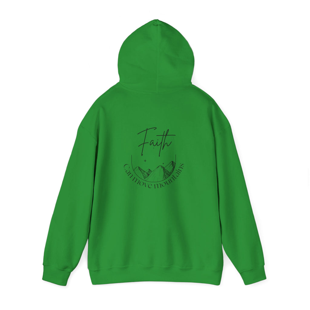 Faith Can Move Mountains Hoodie – Christian Gildan 18500 Sweatshirt | Nails of Faith