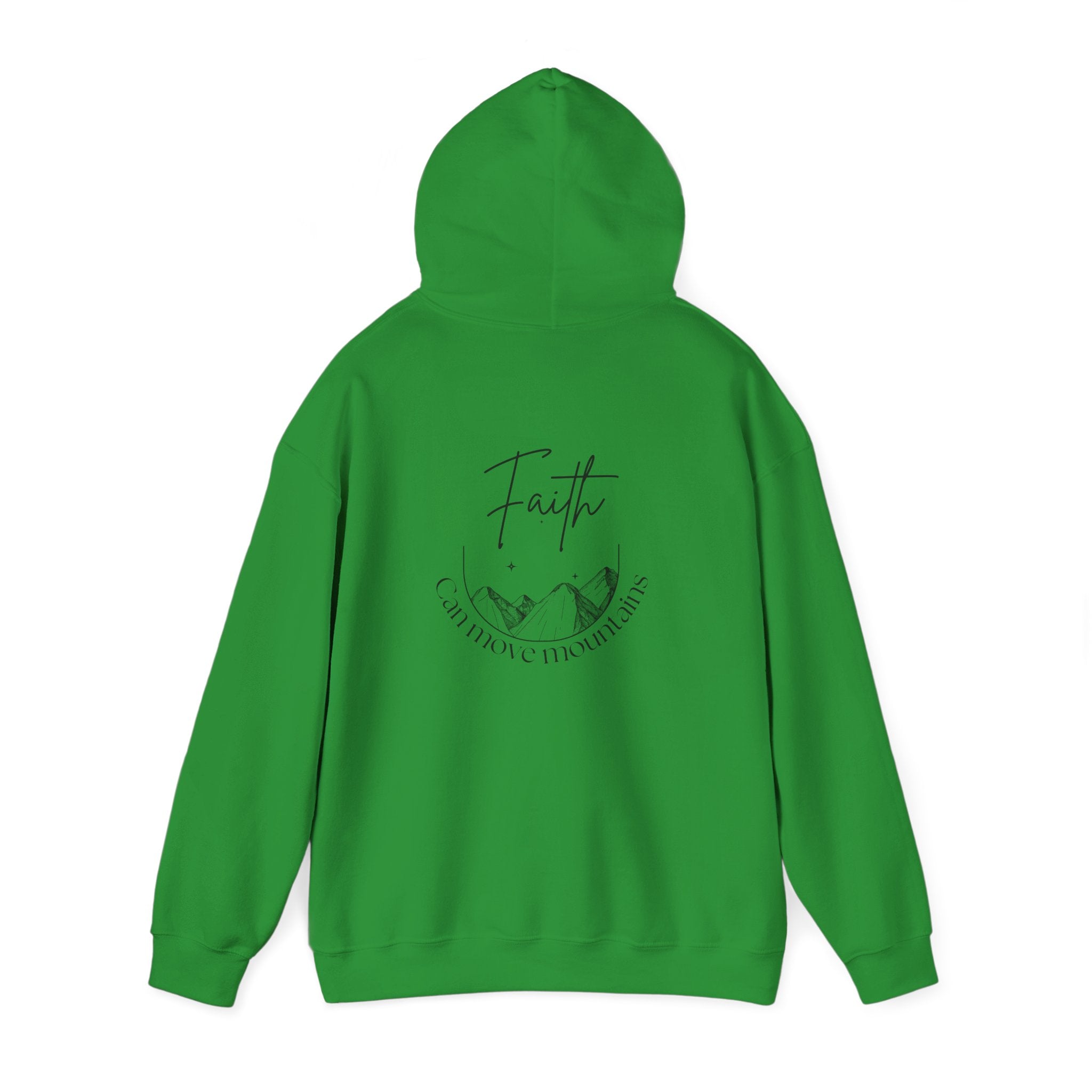 Faith Can Move Mountains Hoodie – Christian Gildan 18500 Sweatshirt | Nails of Faith