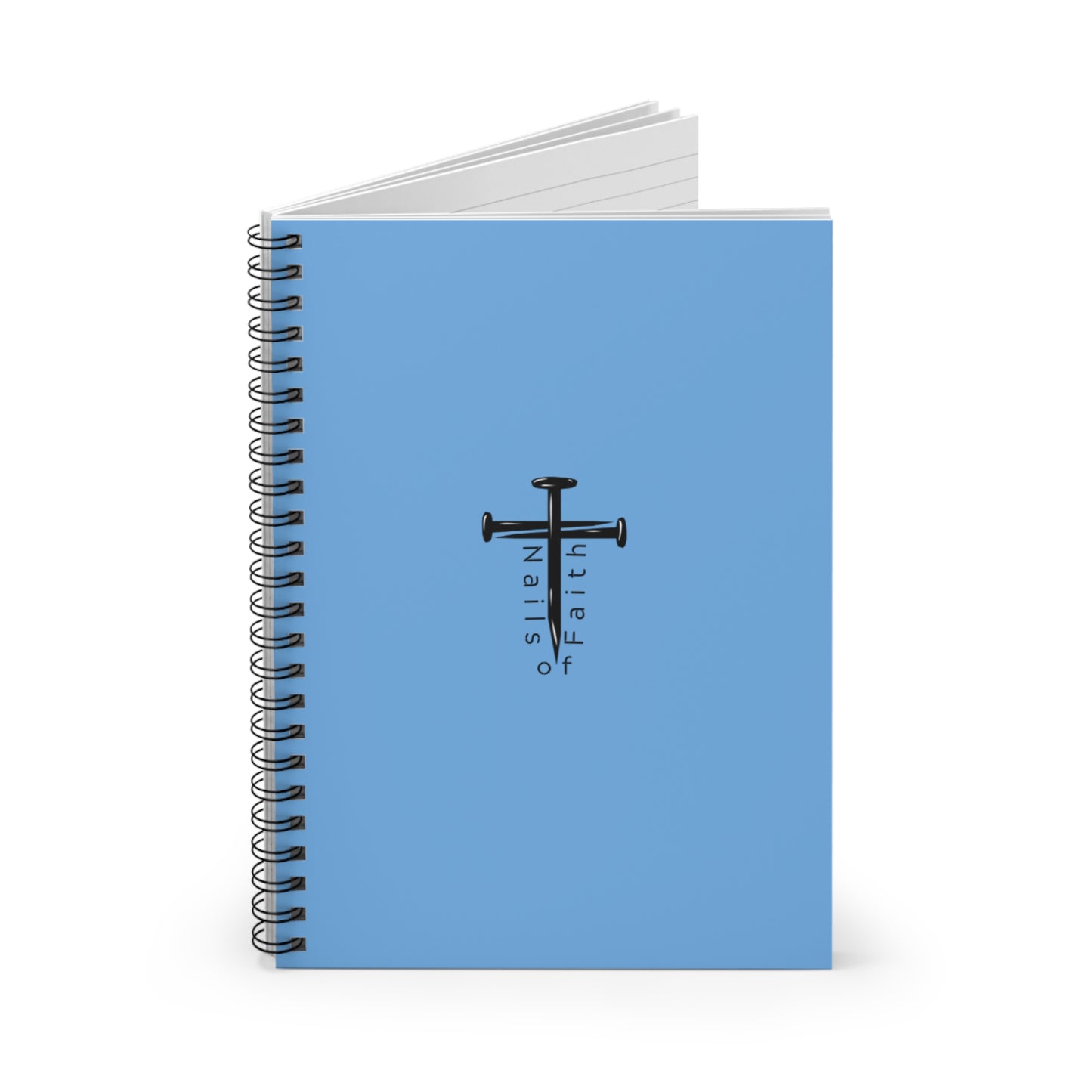 Nails of Faith Spiral Notebook - Ruled Line