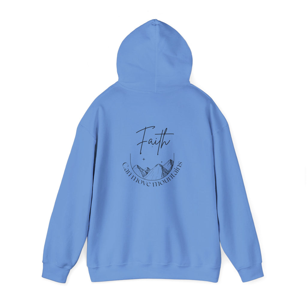 Faith Can Move Mountains Hoodie – Christian Gildan 18500 Sweatshirt | Nails of Faith