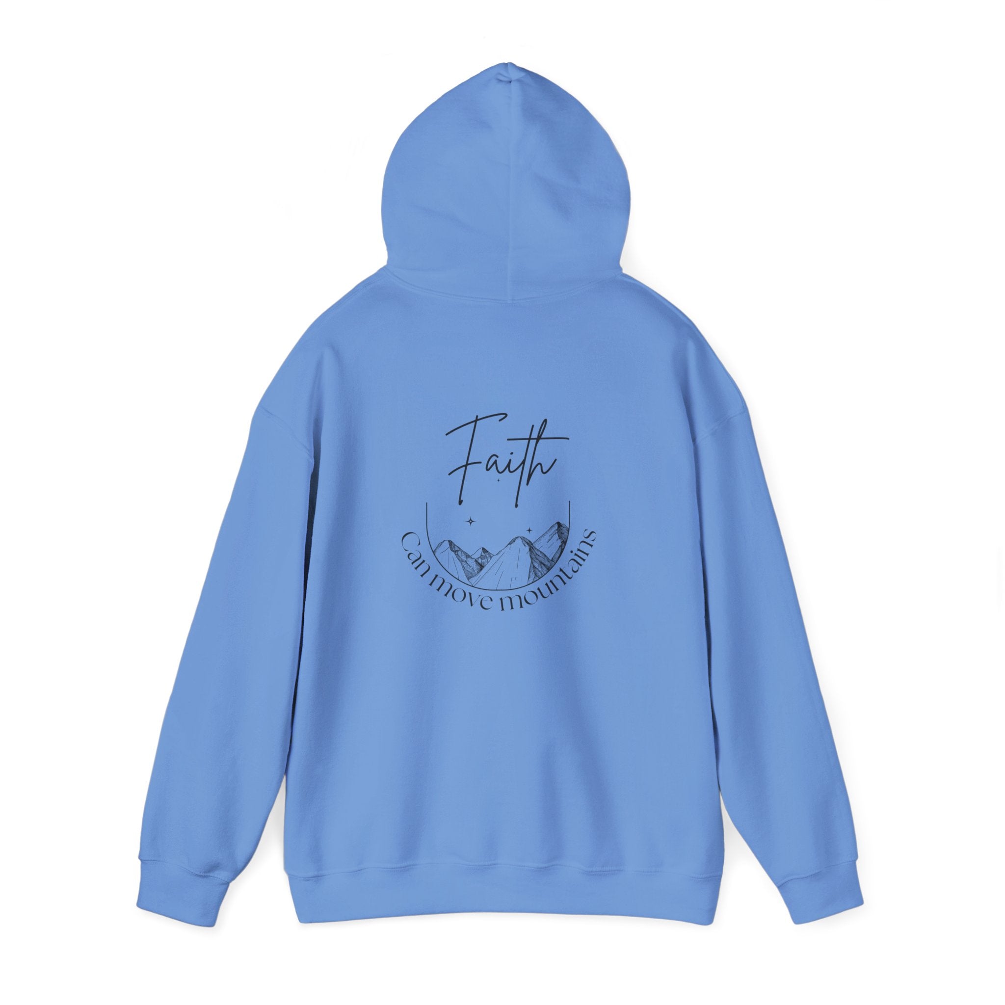 Faith Can Move Mountains Hoodie – Christian Gildan 18500 Sweatshirt | Nails of Faith