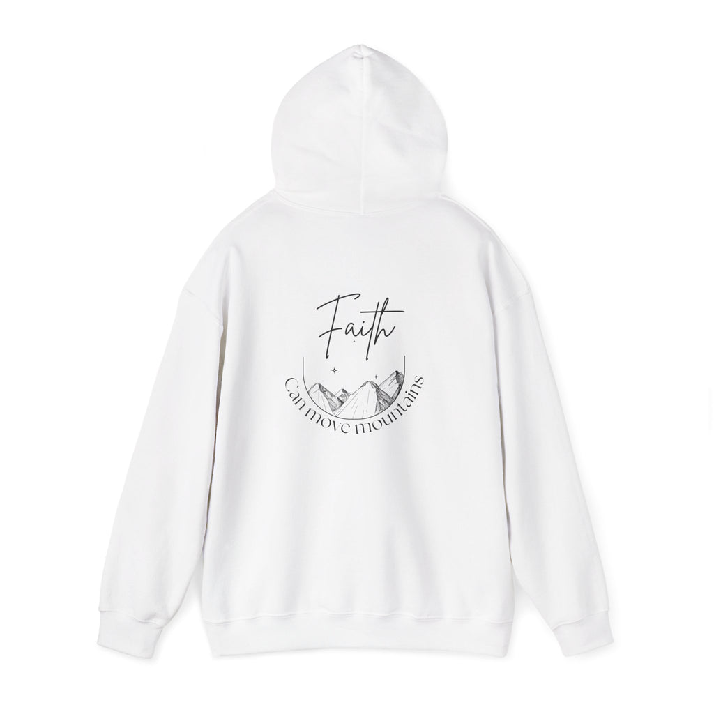 Faith Can Move Mountains Hoodie – Christian Gildan 18500 Sweatshirt | Nails of Faith