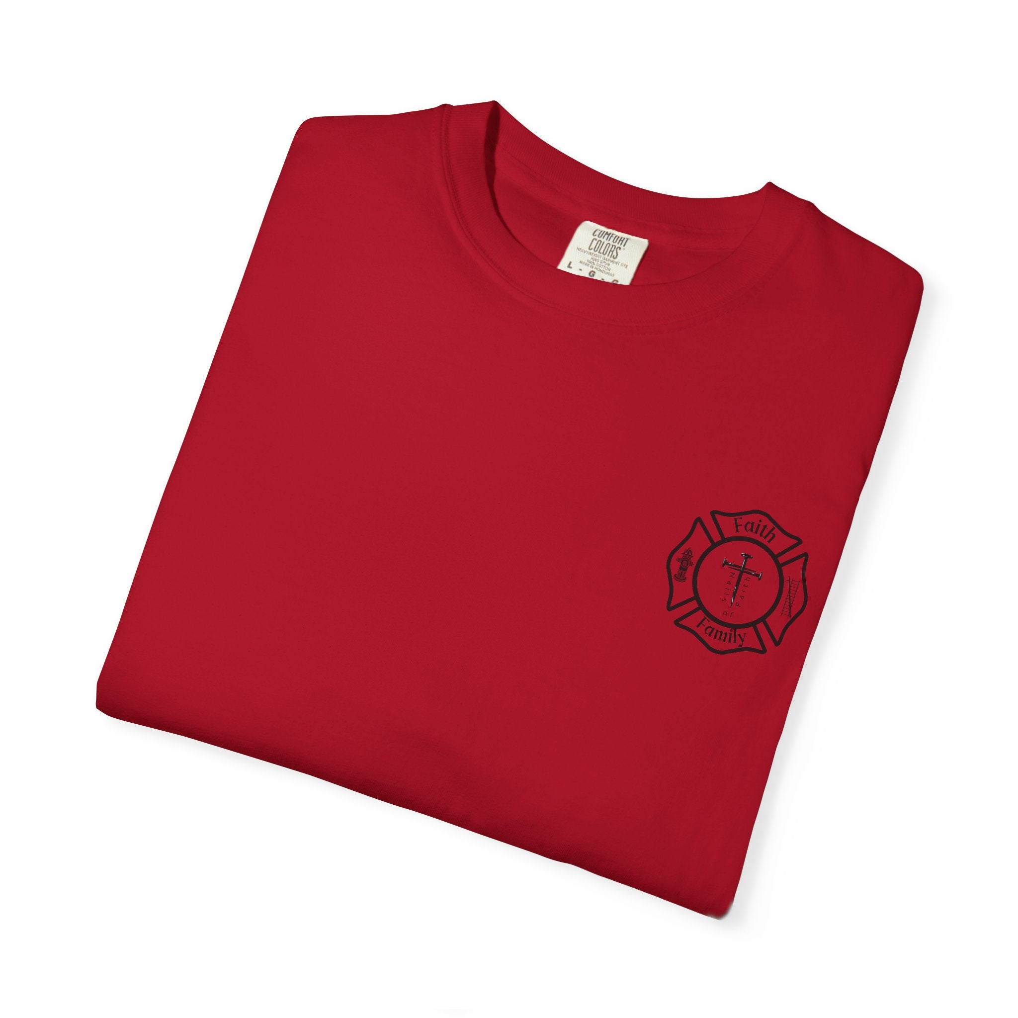Greater Love Has No One Than This | John 15:13 Christian Firefighter Comfort Colors T-Shirt