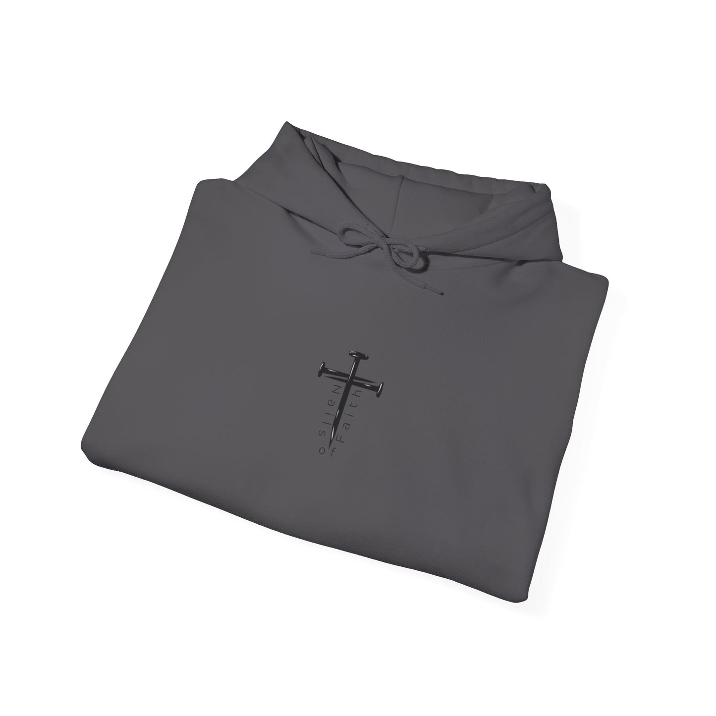 Faith Can Move Mountains Hoodie – Christian Gildan 18500 Sweatshirt | Nails of Faith