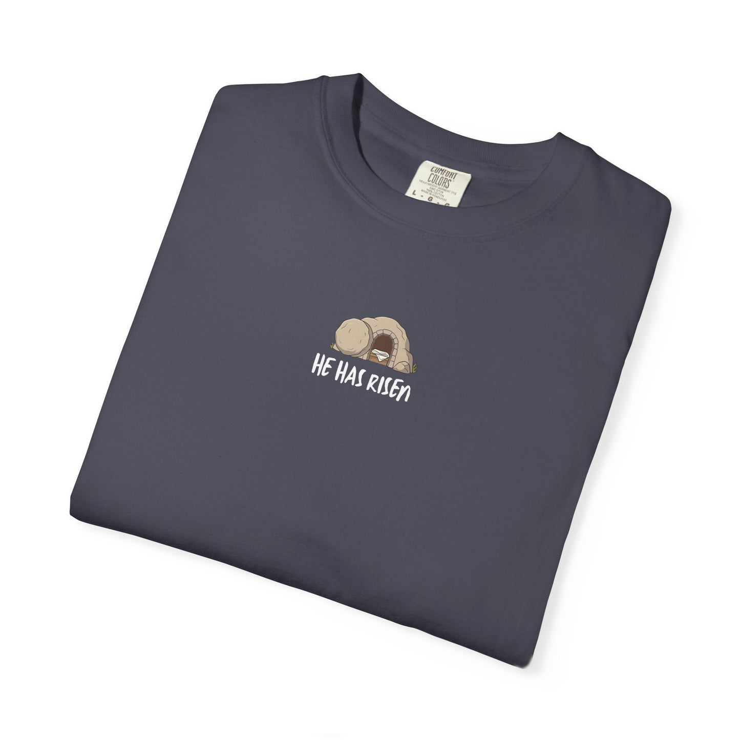 He Has Risen Christian T-Shirt | Luke 24:6 Resurrection Shirt | Comfort Colors 1717 Faith Tee