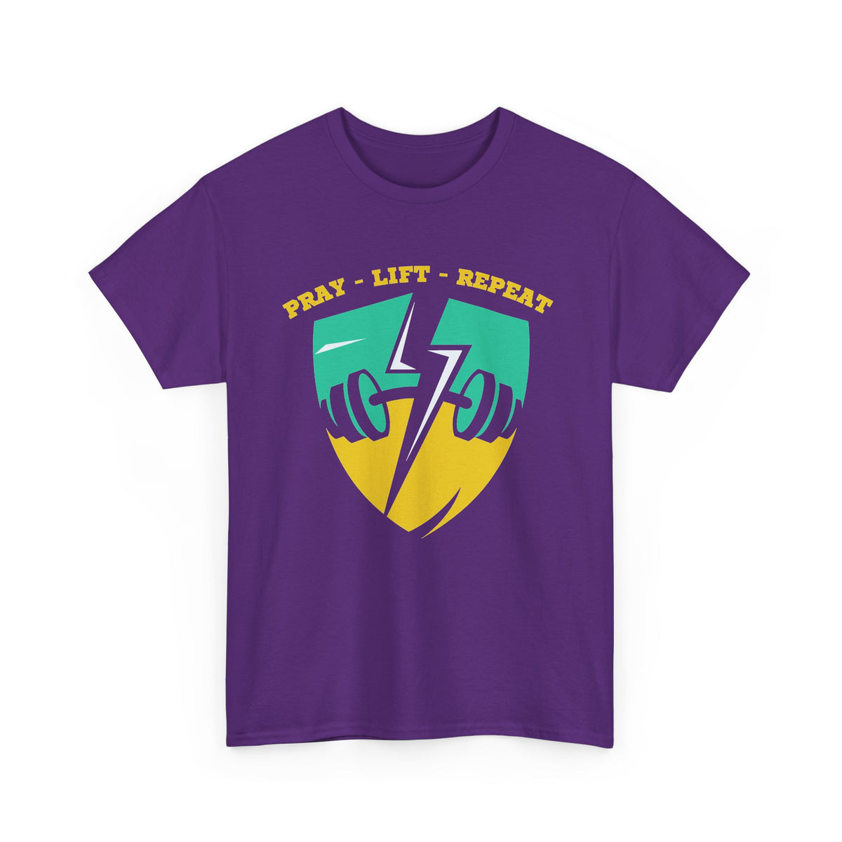 Pray Lift Repeat Christian Gym T-Shirt