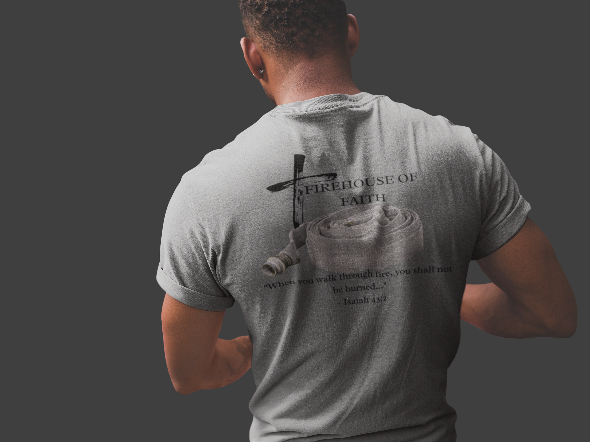 Firehouse of Faith Christian Firefighter Shirt – Comfort Colors 1717 Faith & First Responder Tee