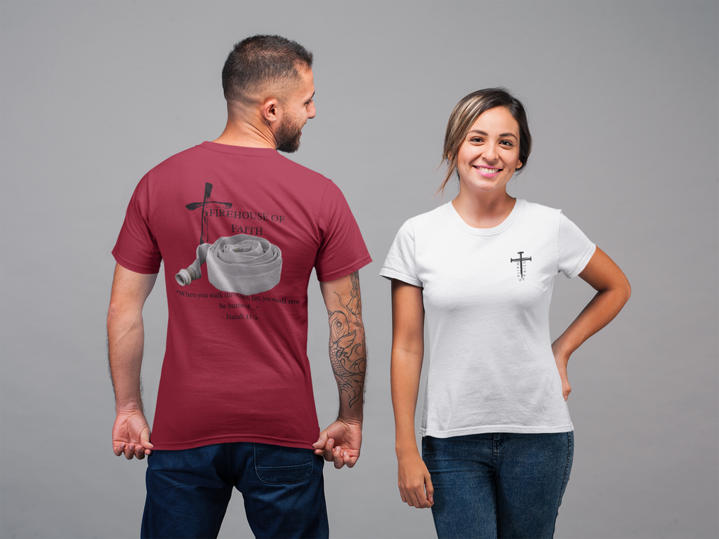 Firehouse of Faith Christian Firefighter Shirt – Comfort Colors 1717 Faith & First Responder Tee