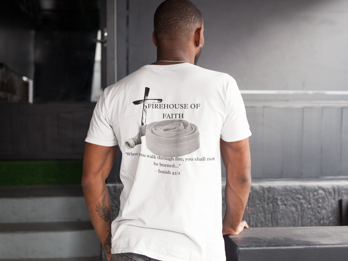 Firehouse of Faith Christian Firefighter Shirt – Comfort Colors 1717 Faith & First Responder Tee
