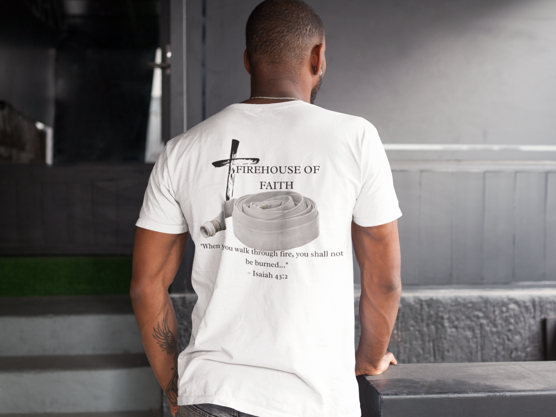 Firehouse of Faith Christian Firefighter Shirt – Comfort Colors 1717 Faith & First Responder Tee