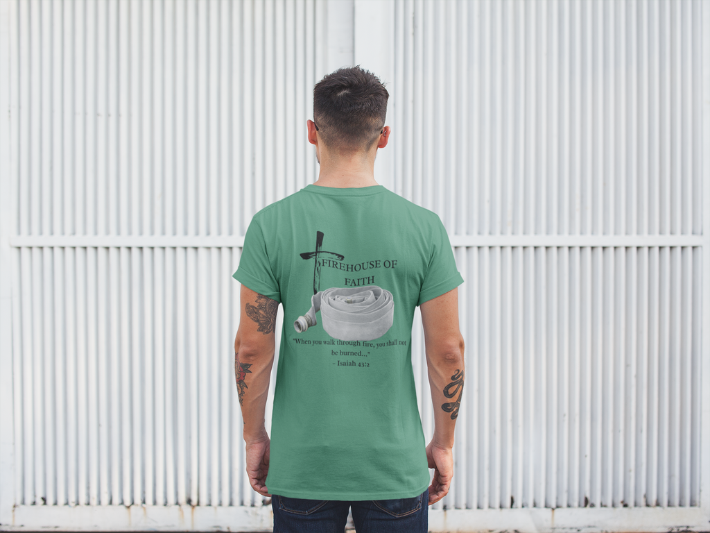 Firehouse of Faith Christian Firefighter Shirt – Comfort Colors 1717 Faith & First Responder Tee