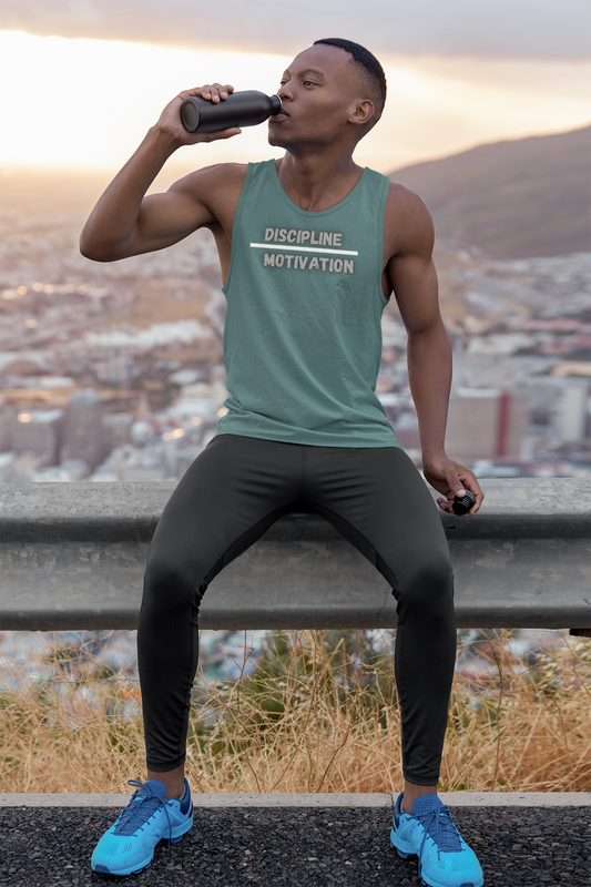 Discipline Over Motivation Tank Top – Christian Gym & Faith Fitness Apparel | Comfort Colors 9360