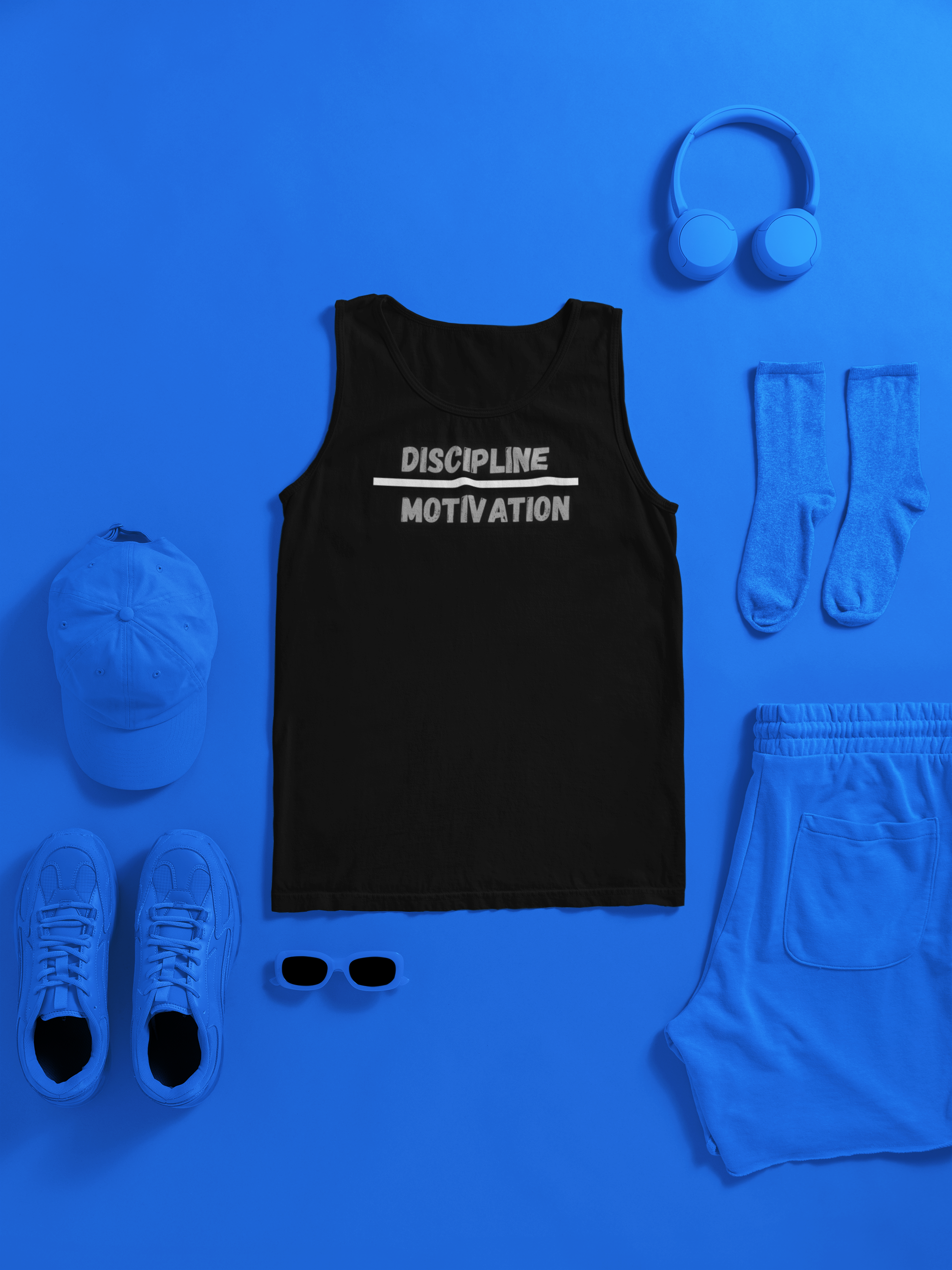 Discipline Over Motivation Tank Top – Christian Gym & Faith Fitness Apparel | Comfort Colors 9360