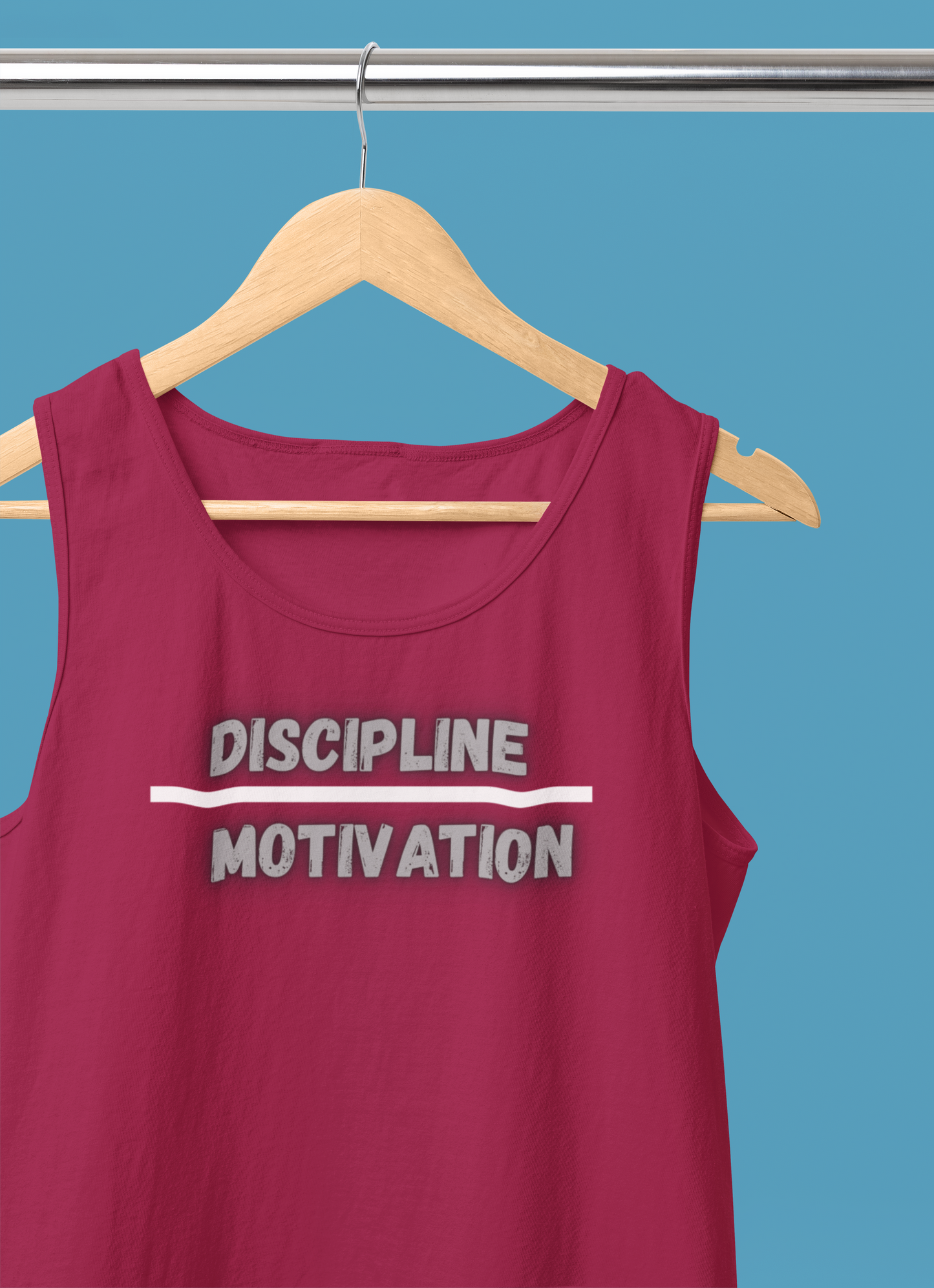 Discipline Over Motivation Tank Top – Christian Gym & Faith Fitness Apparel | Comfort Colors 9360