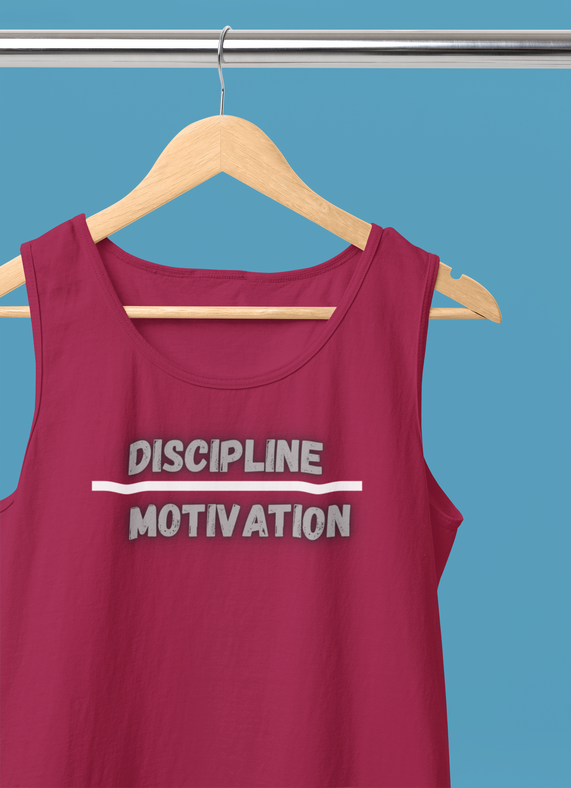 Discipline Over Motivation Tank Top – Christian Gym & Faith Fitness Apparel | Comfort Colors 9360