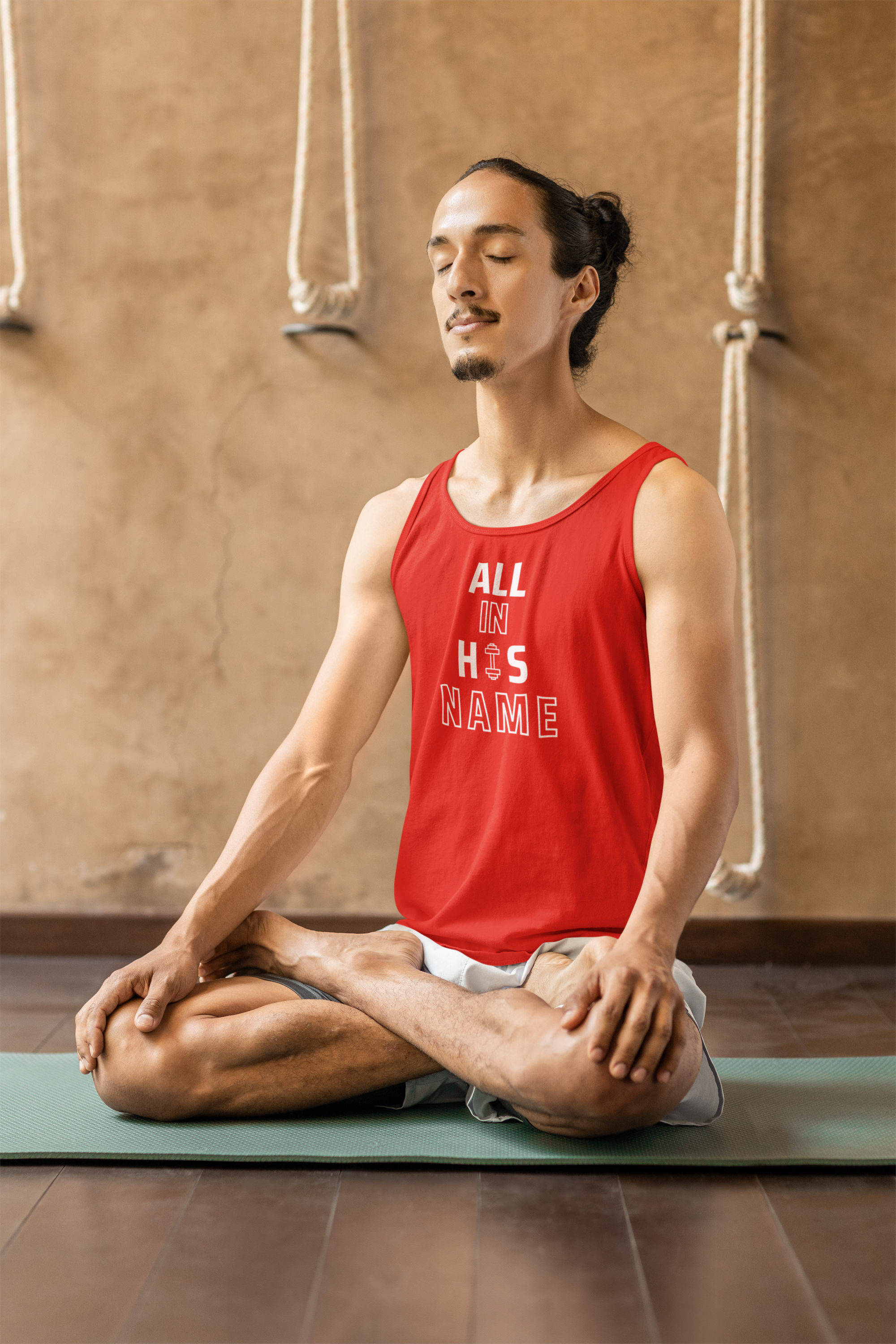 All In His Name Tank Top – Colossians 3:17 Christian Tank | Bella+Canvas 3480