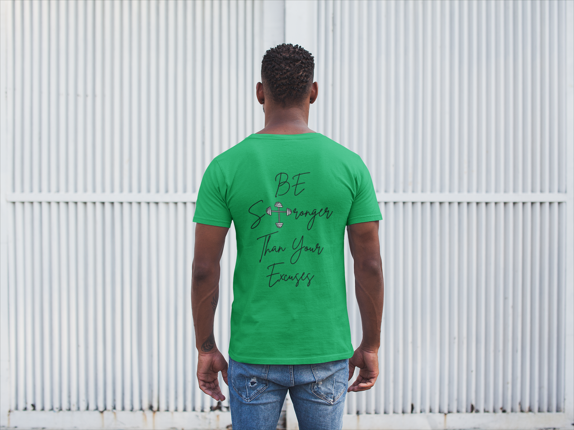 Be Stronger Than Your Excuses T-Shirt – Christian Gym Motivation Shirt | Gildan 5000