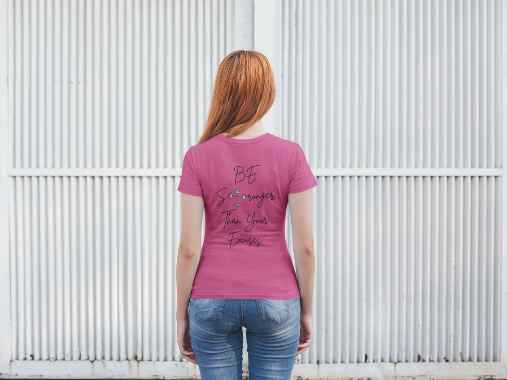 Be Stronger Than Your Excuses T-Shirt – Christian Gym Motivation Shirt | Gildan 5000