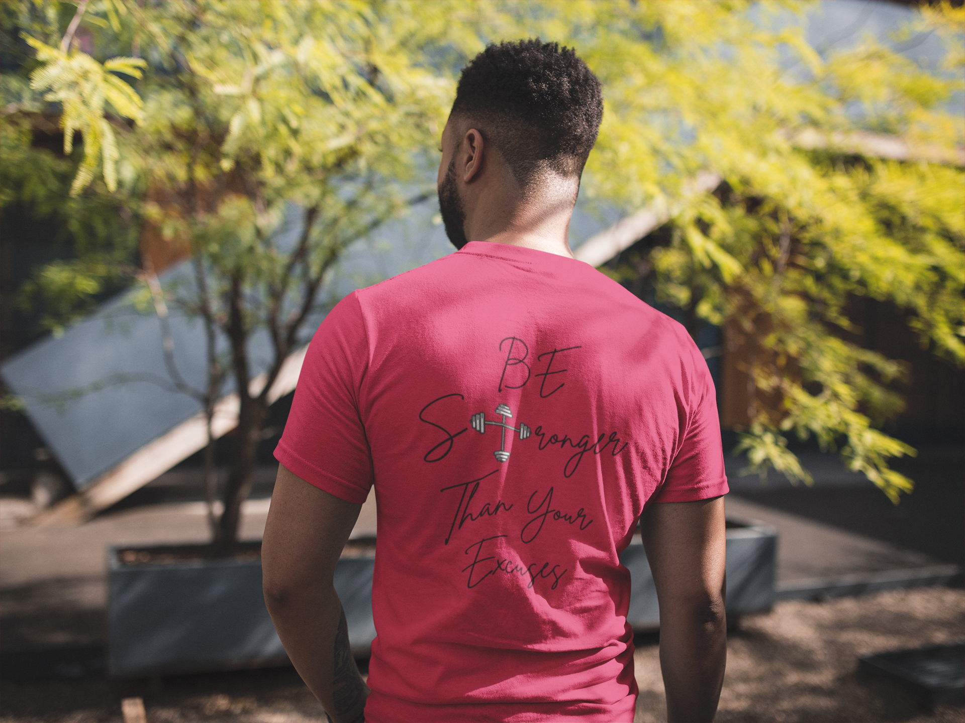 Be Stronger Than Your Excuses T-Shirt – Christian Gym Motivation Shirt | Gildan 5000