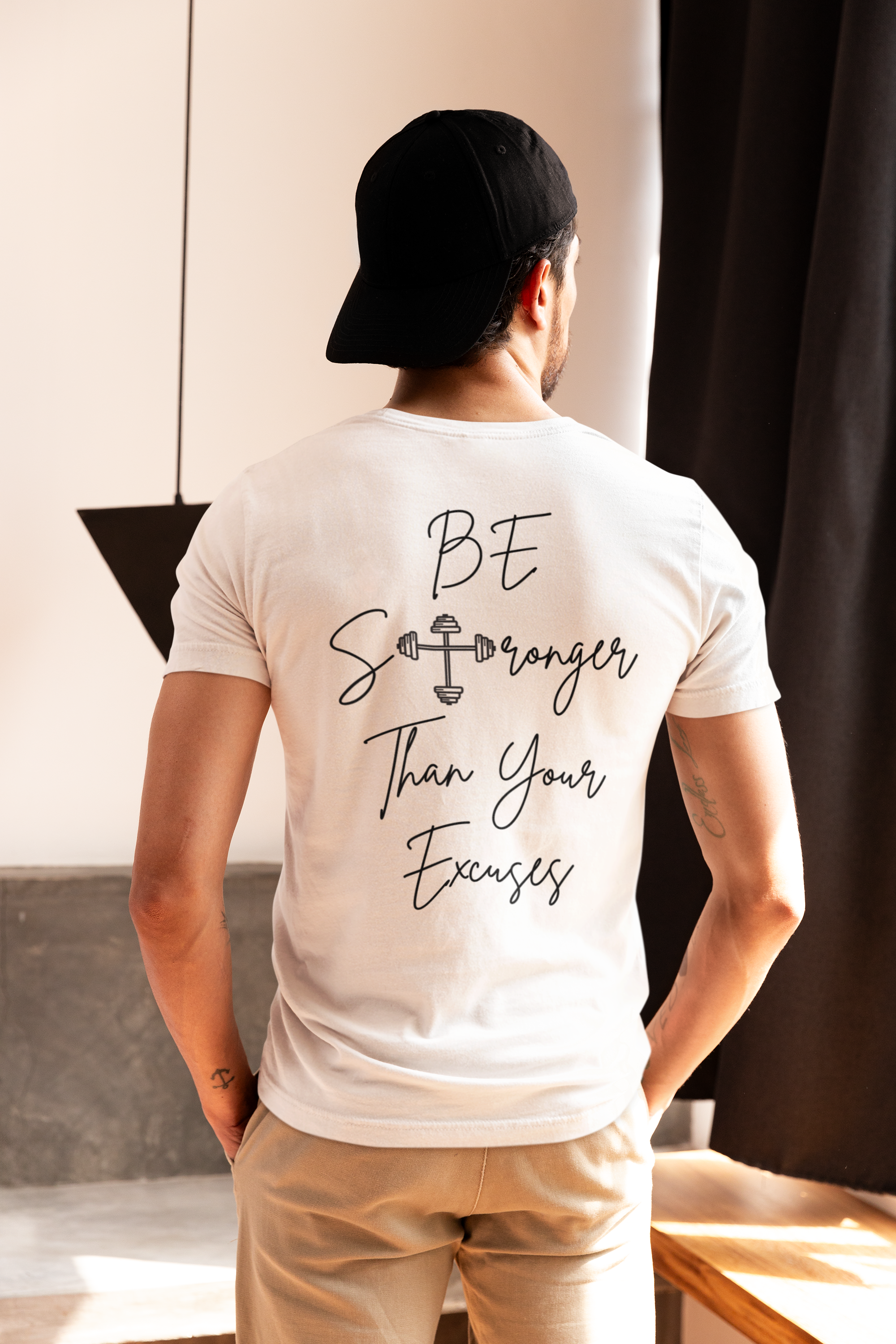 Be Stronger Than Your Excuses T-Shirt – Christian Gym Motivation Shirt | Gildan 5000