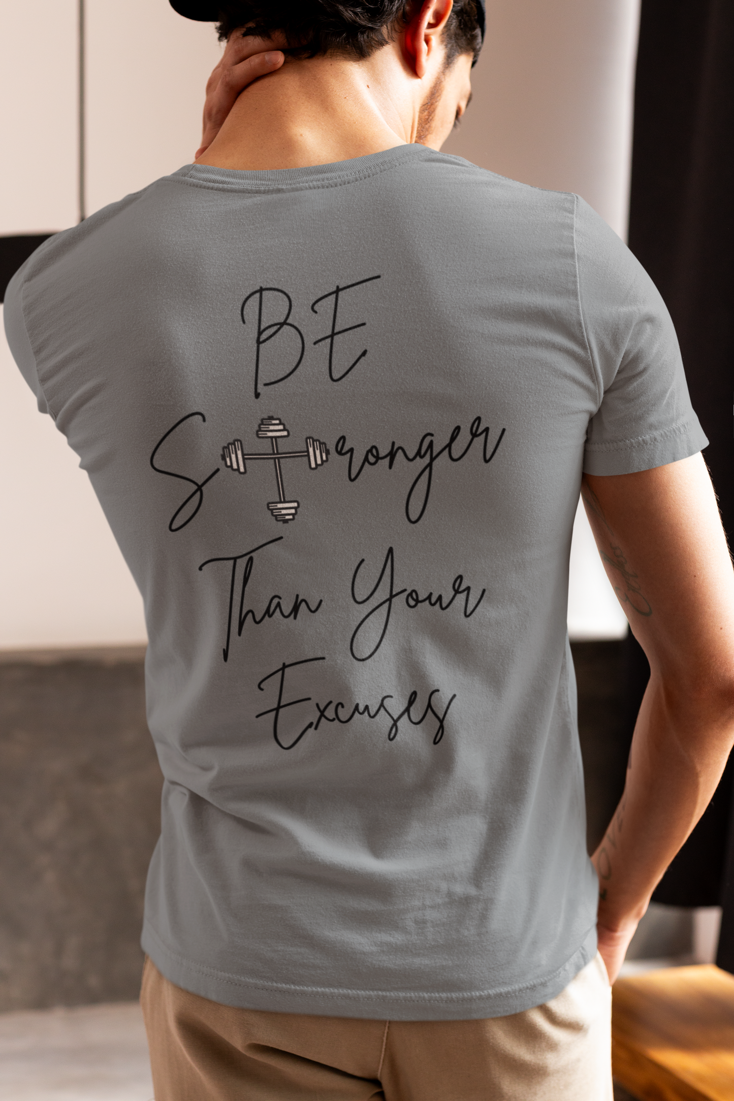 Be Stronger Than Your Excuses T-Shirt – Christian Gym Motivation Shirt | Gildan 5000