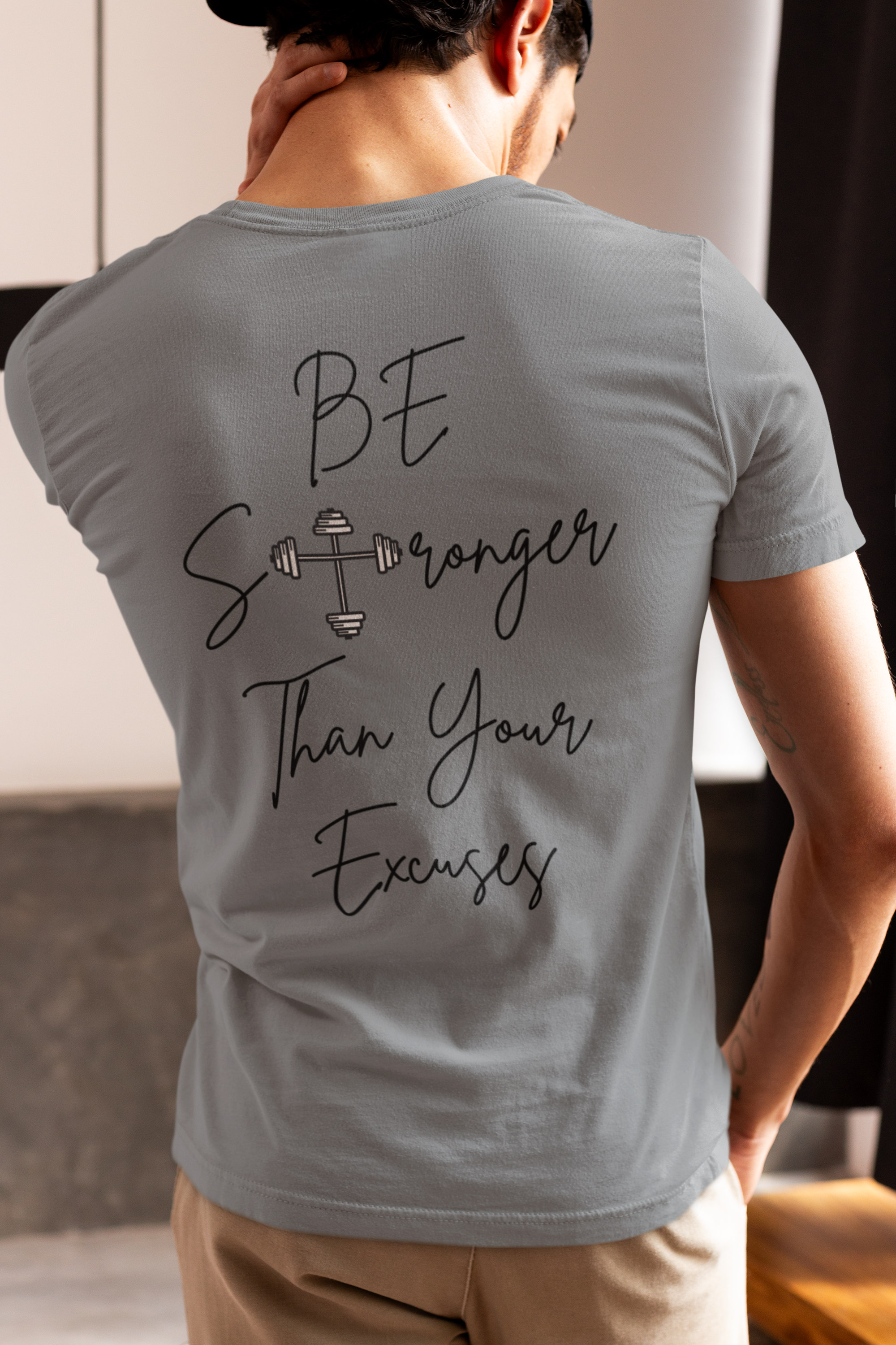 Be Stronger Than Your Excuses T-Shirt – Christian Gym Motivation Shirt | Gildan 5000