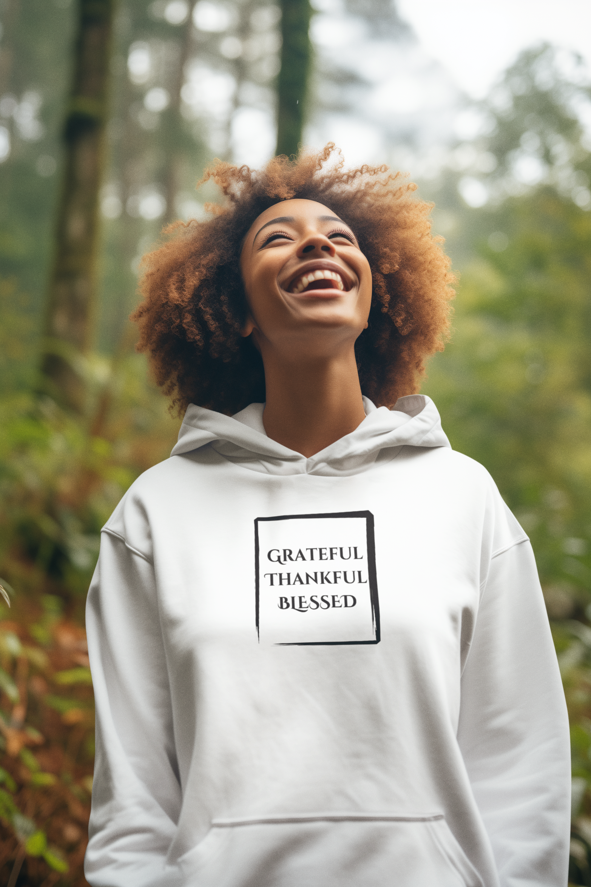 Grateful Thankful Blessed Christian Hoodie – Gildan 18500 Faith Sweatshirt | Christian Apparel