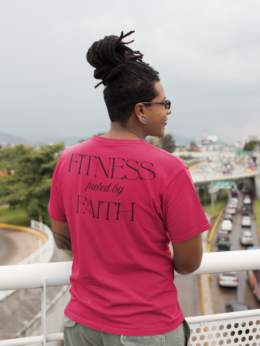 Fitness Fueled by Faith Christian Gym Shirt – Gildan 64000 Softstyle Faith Fitness Tee