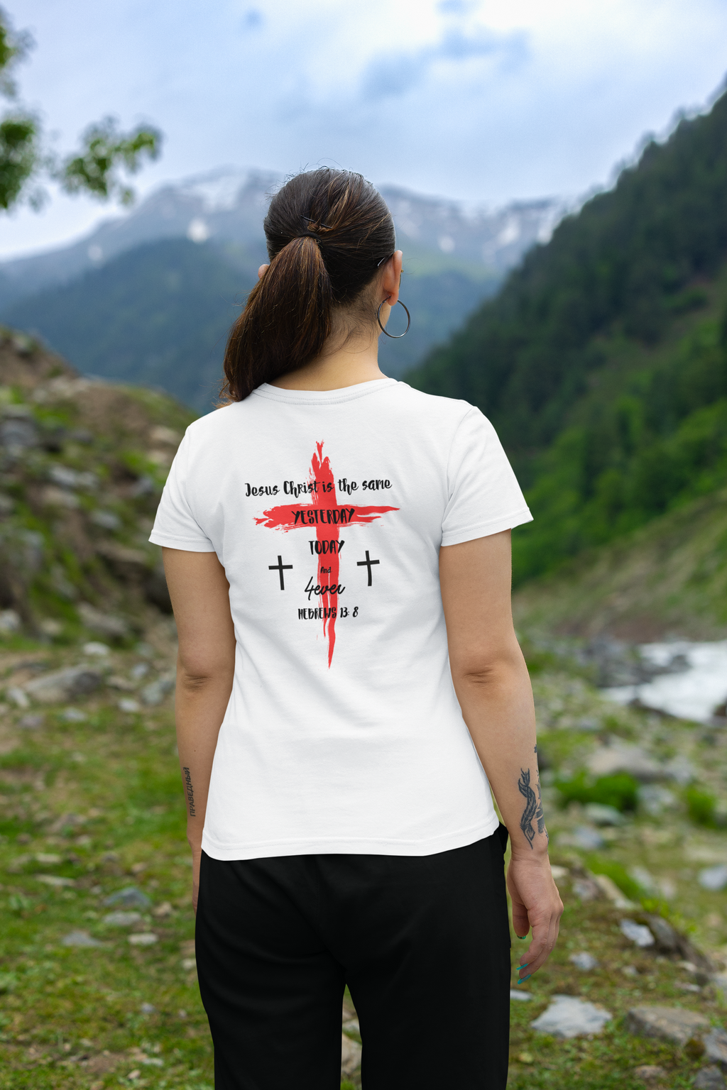 Jesus Is the Same Yesterday Today Forever Shirt – Hebrews 13:8 Christian T-Shirt | Gildan 64000 Softstyle