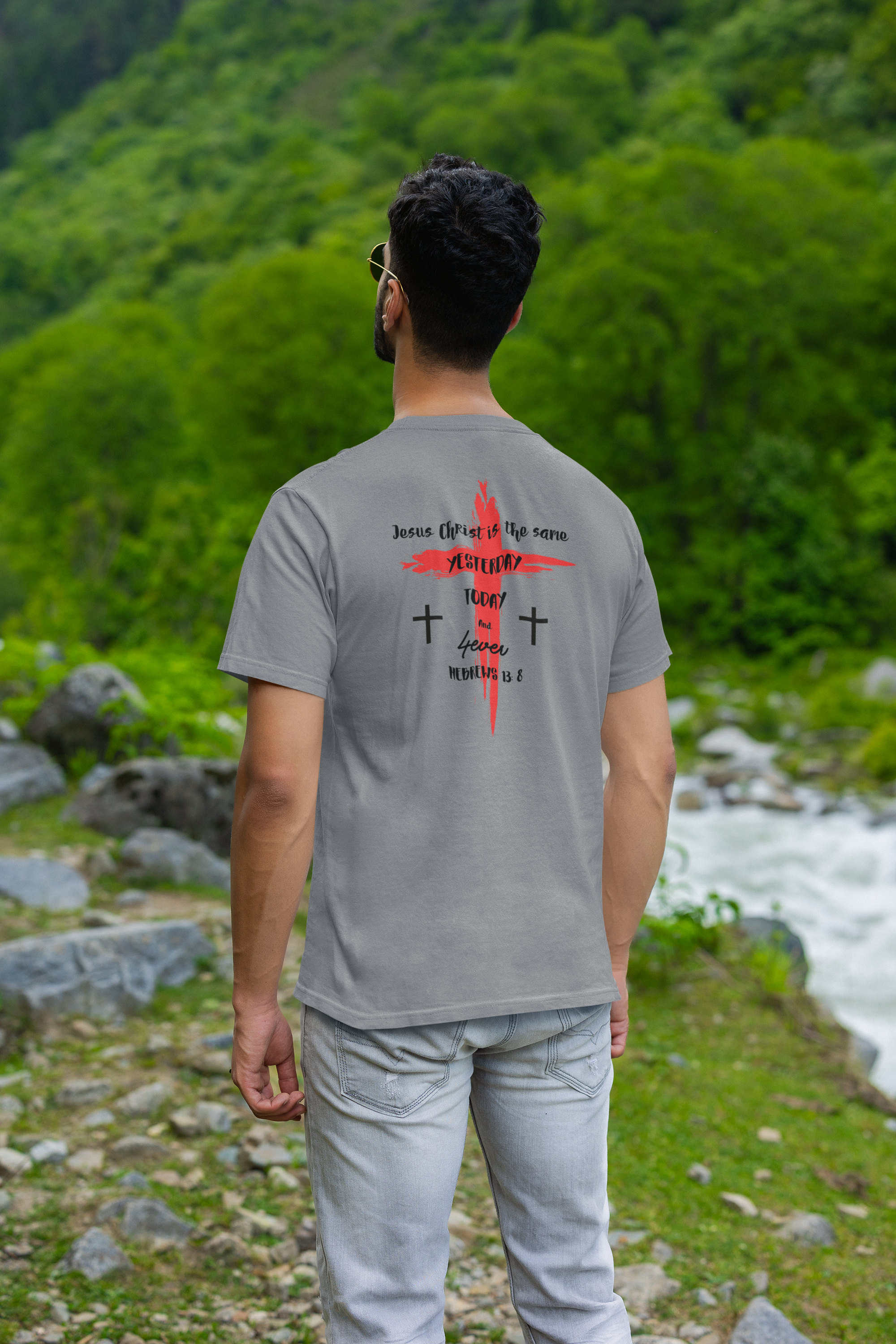 Jesus Is the Same Yesterday Today Forever Shirt – Hebrews 13:8 Christian T-Shirt | Gildan 64000 Softstyle