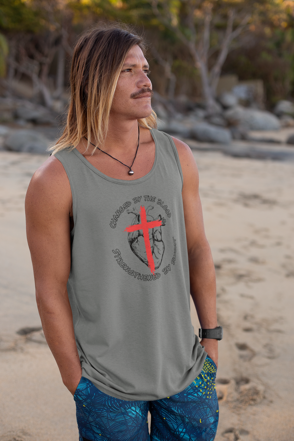 Changed by the Blood Tank – Christian Gym & Faith Fitness Apparel | Gildan 5200