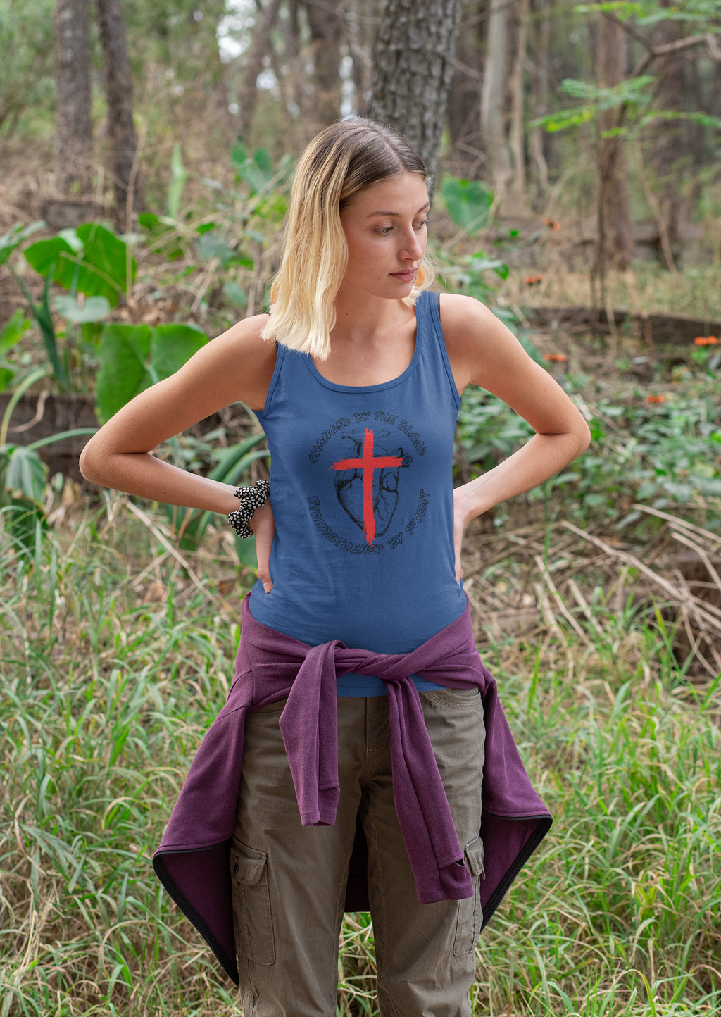Changed by the Blood Tank – Christian Gym & Faith Fitness Apparel | Gildan 5200