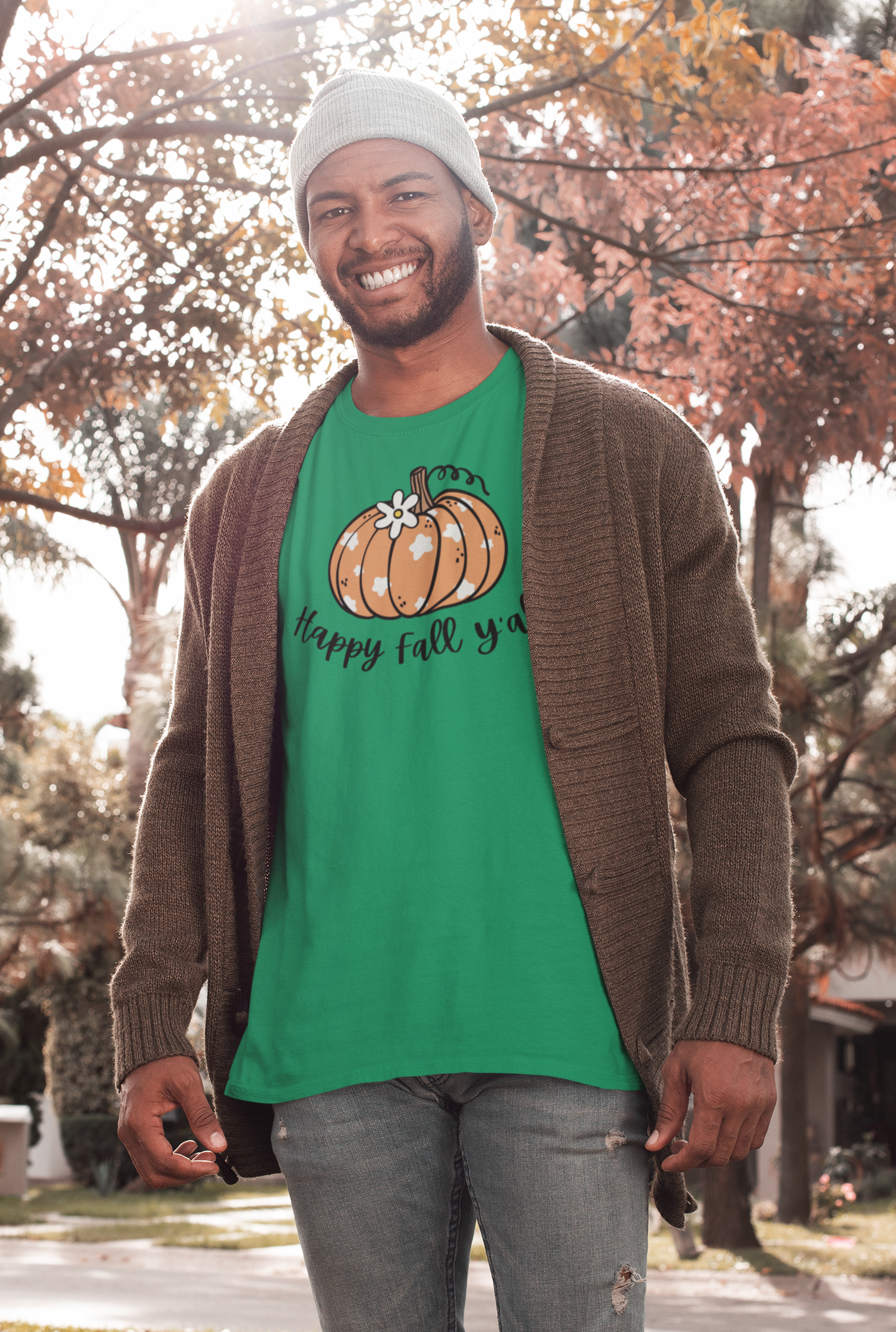 Happy Fall Y'all T-shirt - Unisex Short Sleeve