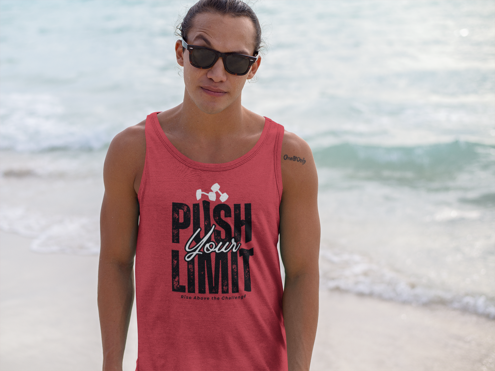 Push Your Limit Tank Top, Christian Gym Tank, Faith Fitness Tank Top, Workout Motivation Shirt, Next Level 1533 Tank, Gym Apparel