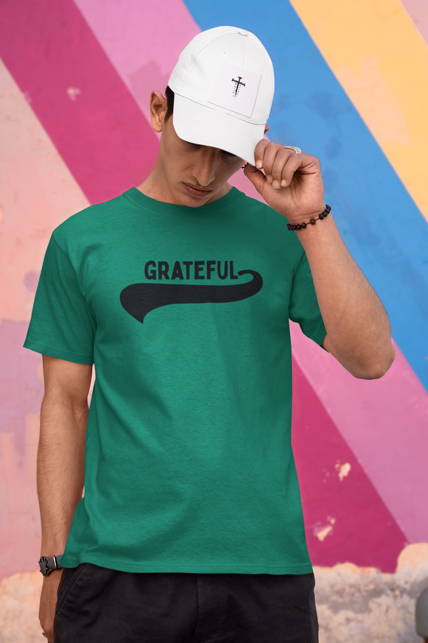 Grateful Christian T-Shirt – Gildan 64000 Softstyle Faith Shirt | Minimalist Christian Apparel