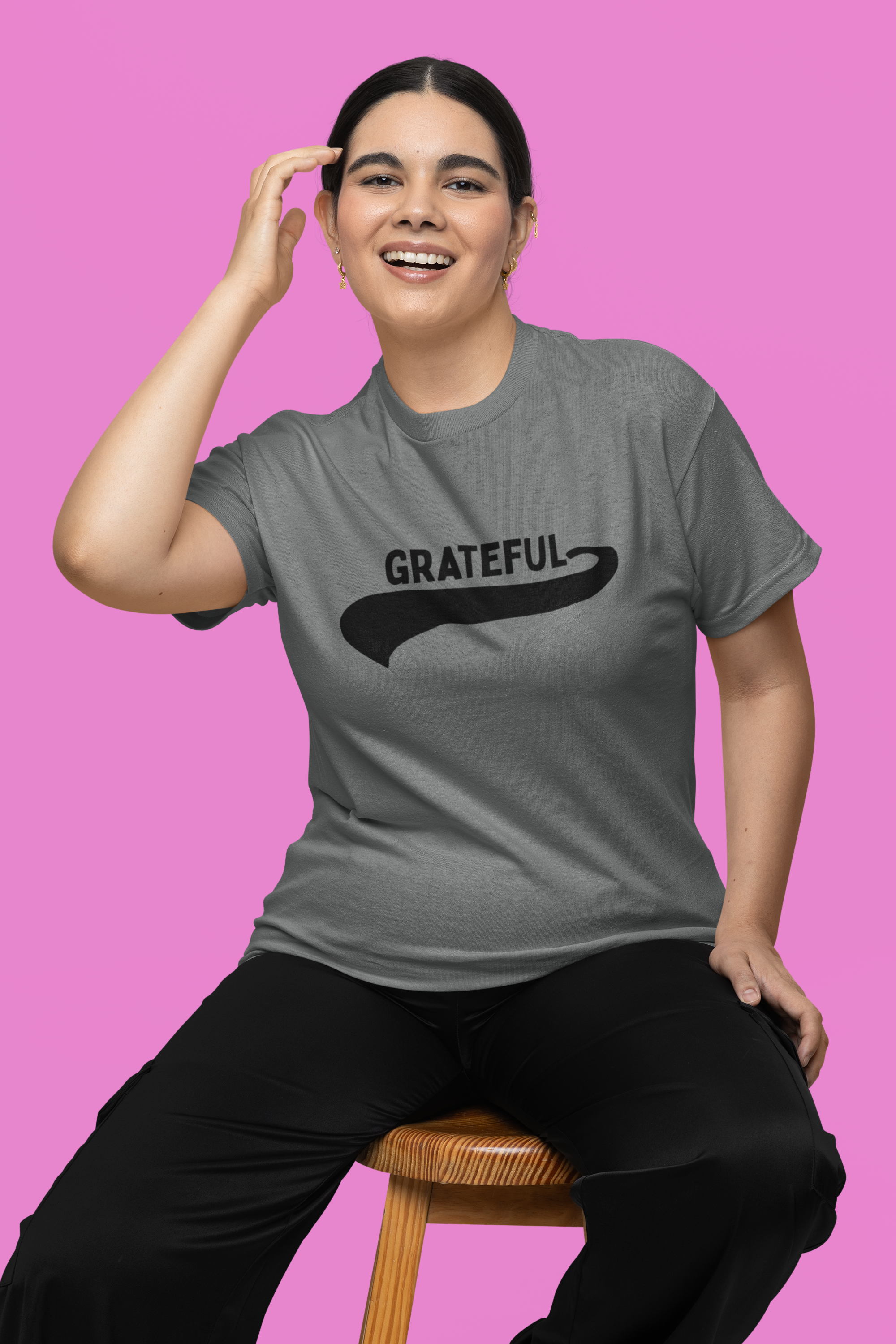 Grateful Christian T-Shirt – Gildan 64000 Softstyle Faith Shirt | Minimalist Christian Apparel