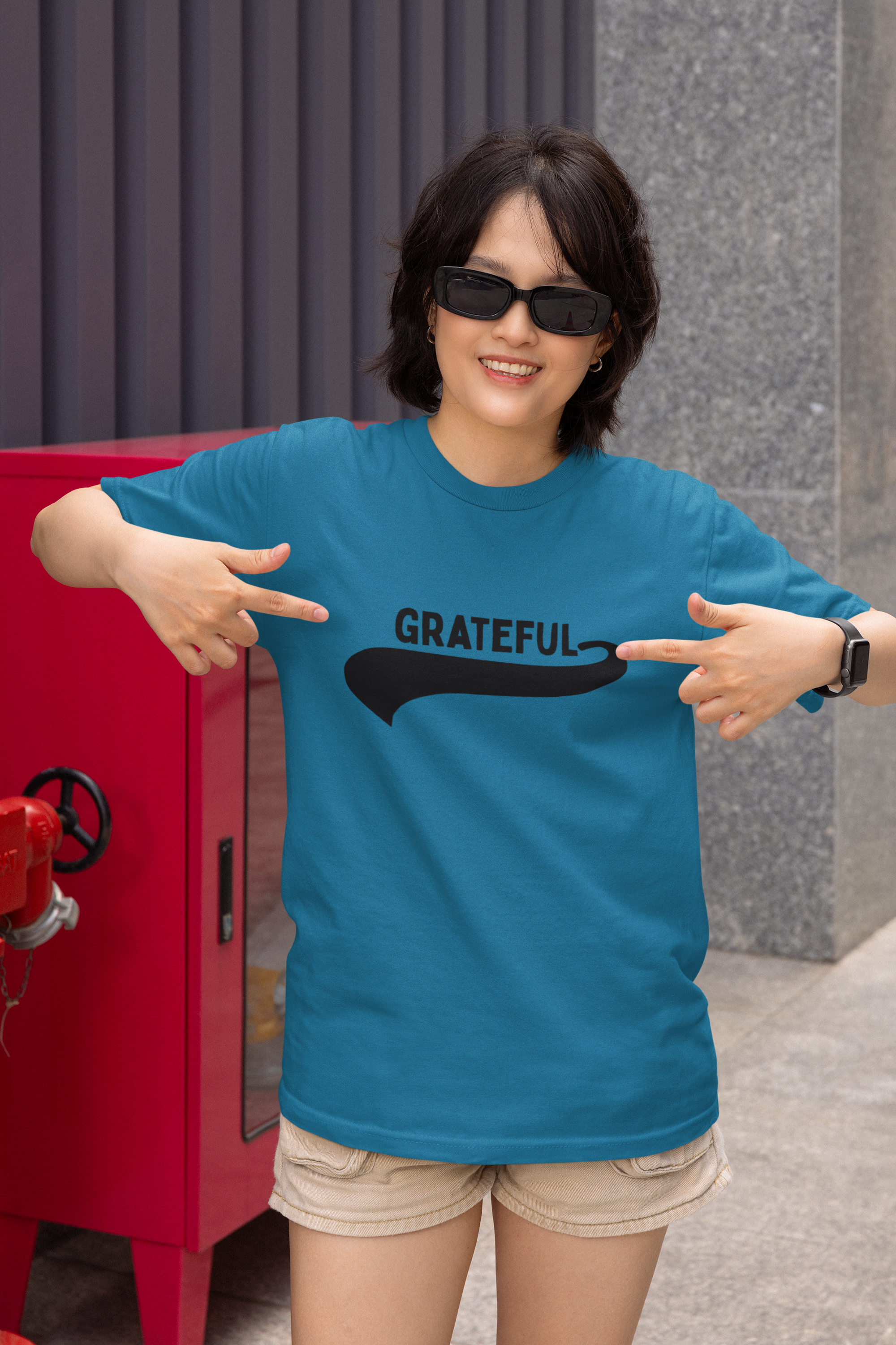 Grateful Christian T-Shirt – Gildan 64000 Softstyle Faith Shirt | Minimalist Christian Apparel