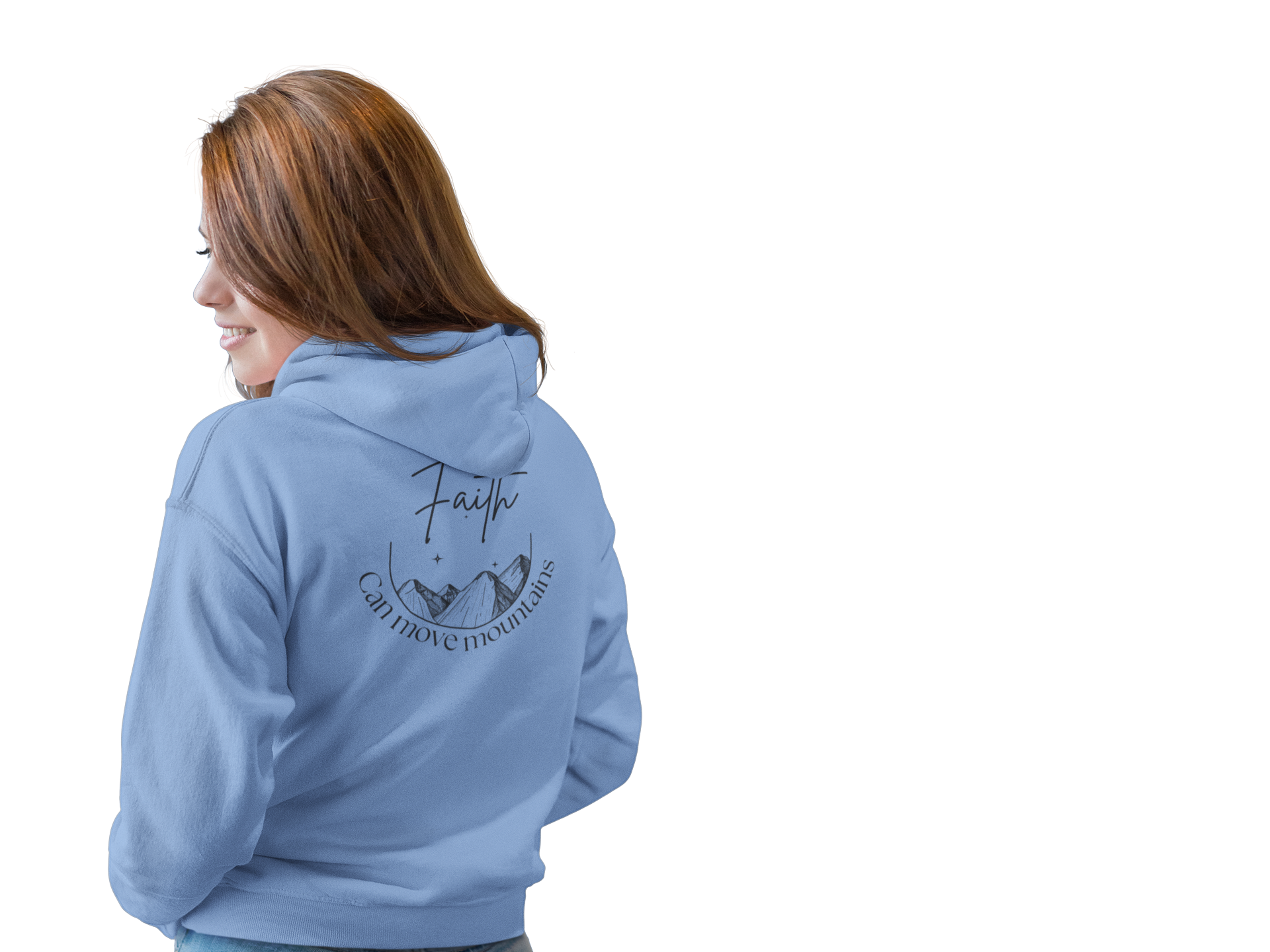 Faith Can Move Mountains Hoodie – Christian Gildan 18500 Sweatshirt | Nails of Faith